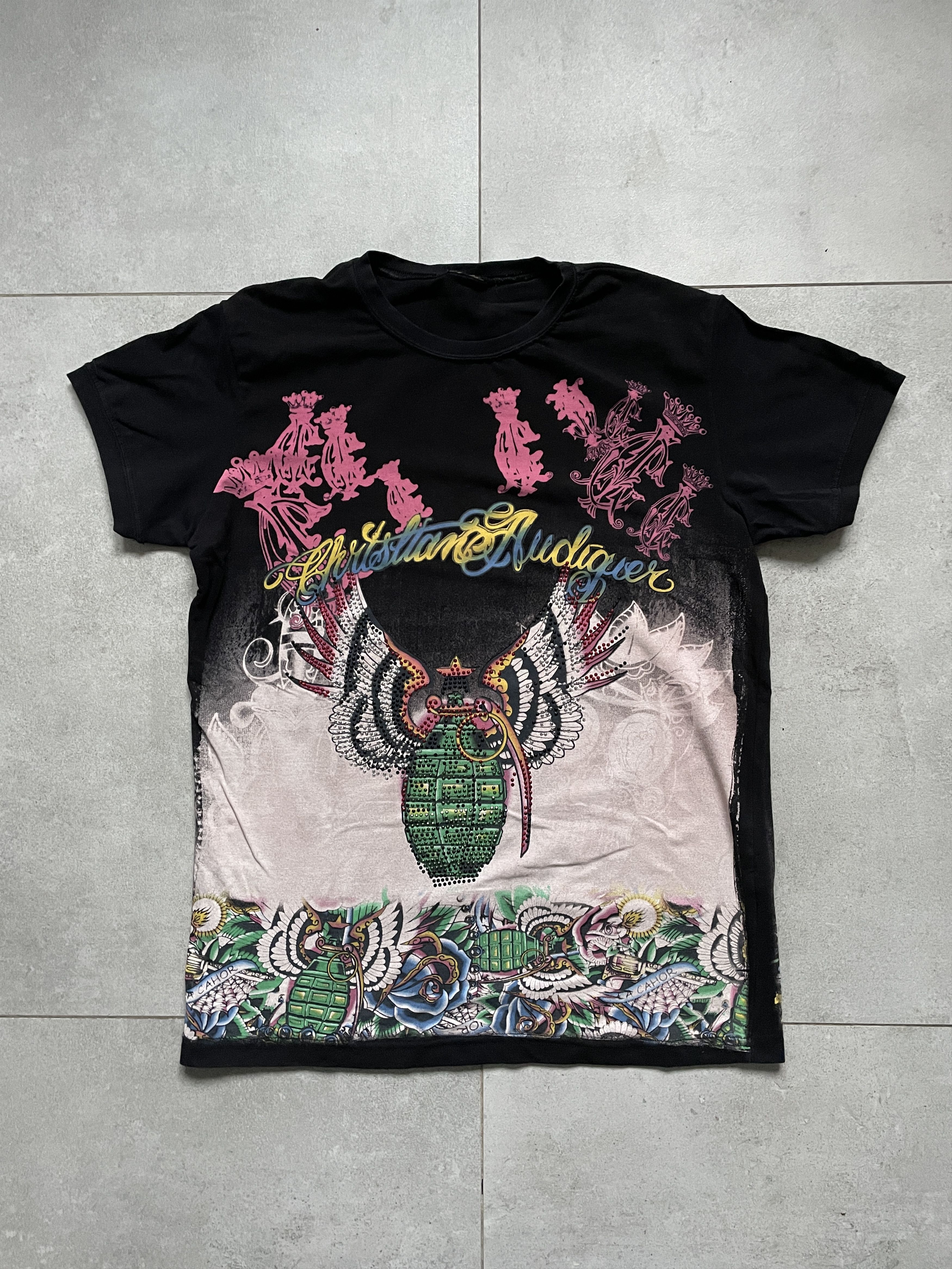 Christian Audigier Y2K ED HARDY BY CHRISTIAN AUDIGIER OPIUM PUNK ROCK TEE Size US M / EU 48-50 / 2 - 1 Thumbnail