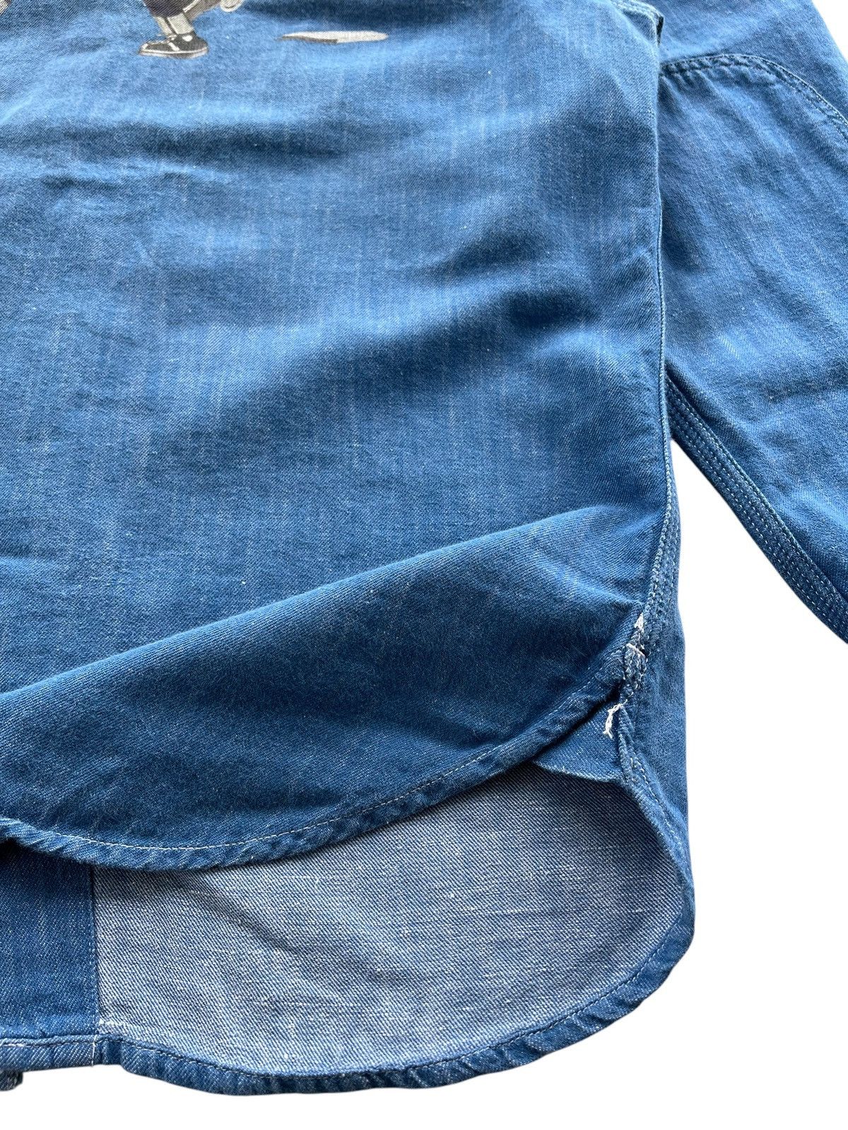 Levi's × Levi's Made & Crafted × Levi's Vintage Clothing 🔥Levi's Amerca’s Finest Overall Big Logo Western Shirt Denim Size US XS / EU 42 / 0 - 22 Thumbnail