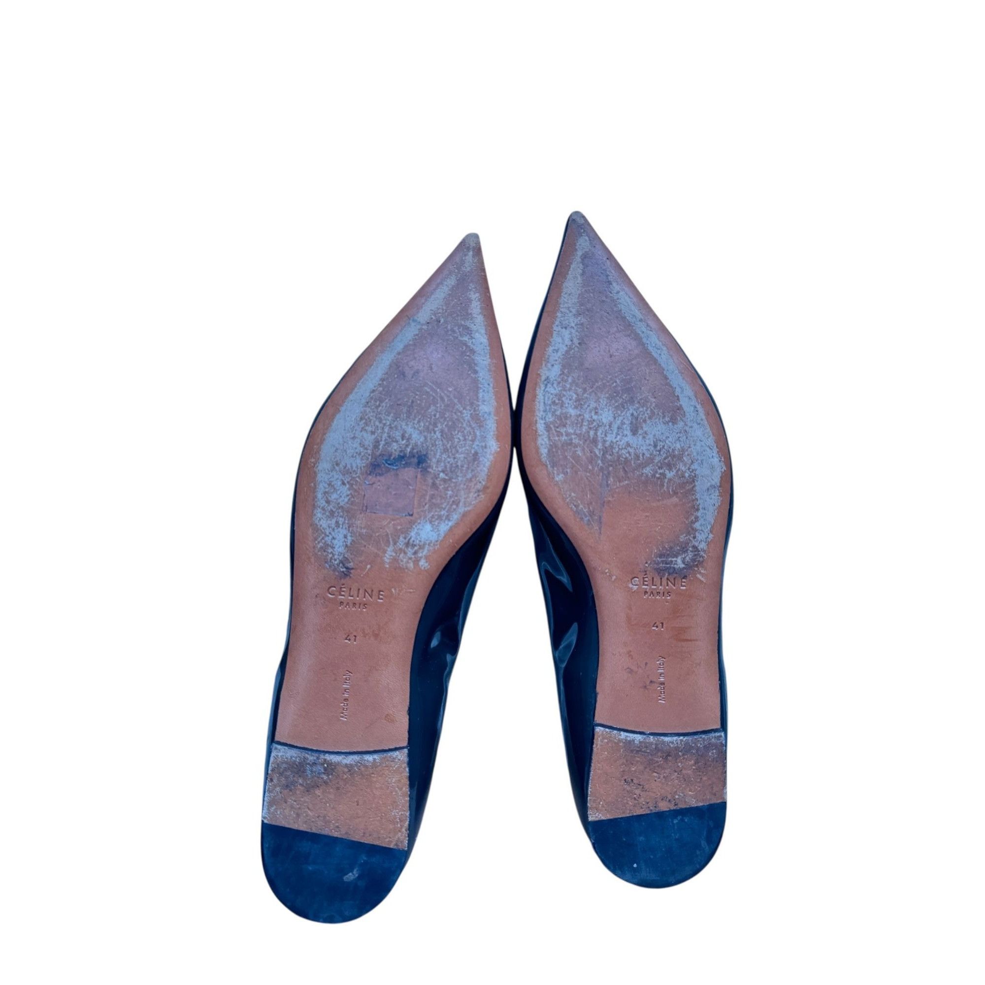 Celine by Phoebe Philo Glossy Olive Flats Size US 10 / IT 40 - 6 Thumbnail