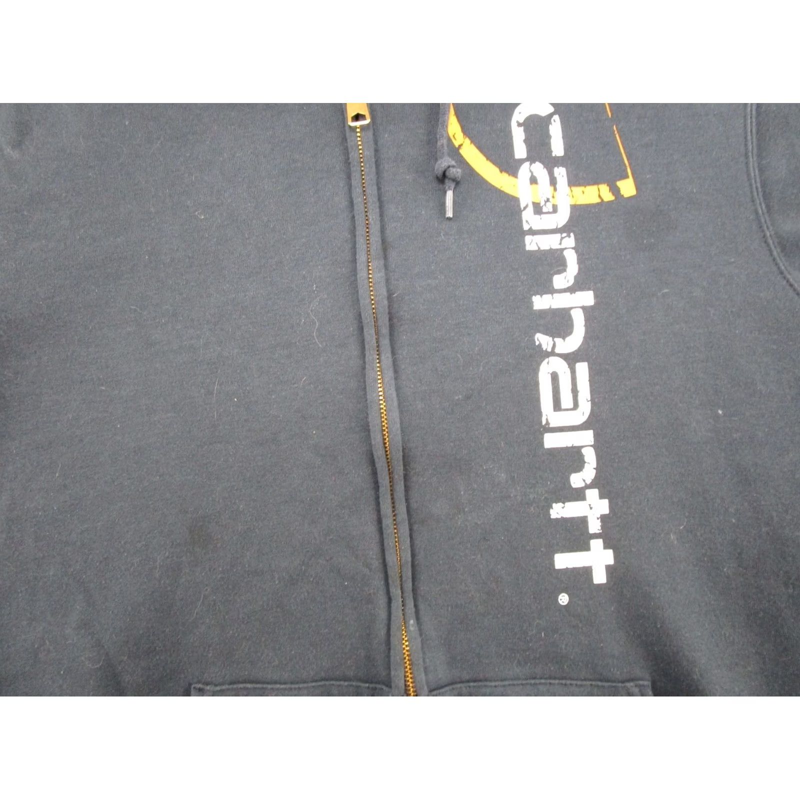 Carhartt VINTAGE Carhartt Full Zip Hoodie Mens M Blue Cotton Fleece Hooded Sweatshirt 90s Sports Style, Read, Regular Fit Size US M / EU 48-50 / 2 - 6 Thumbnail