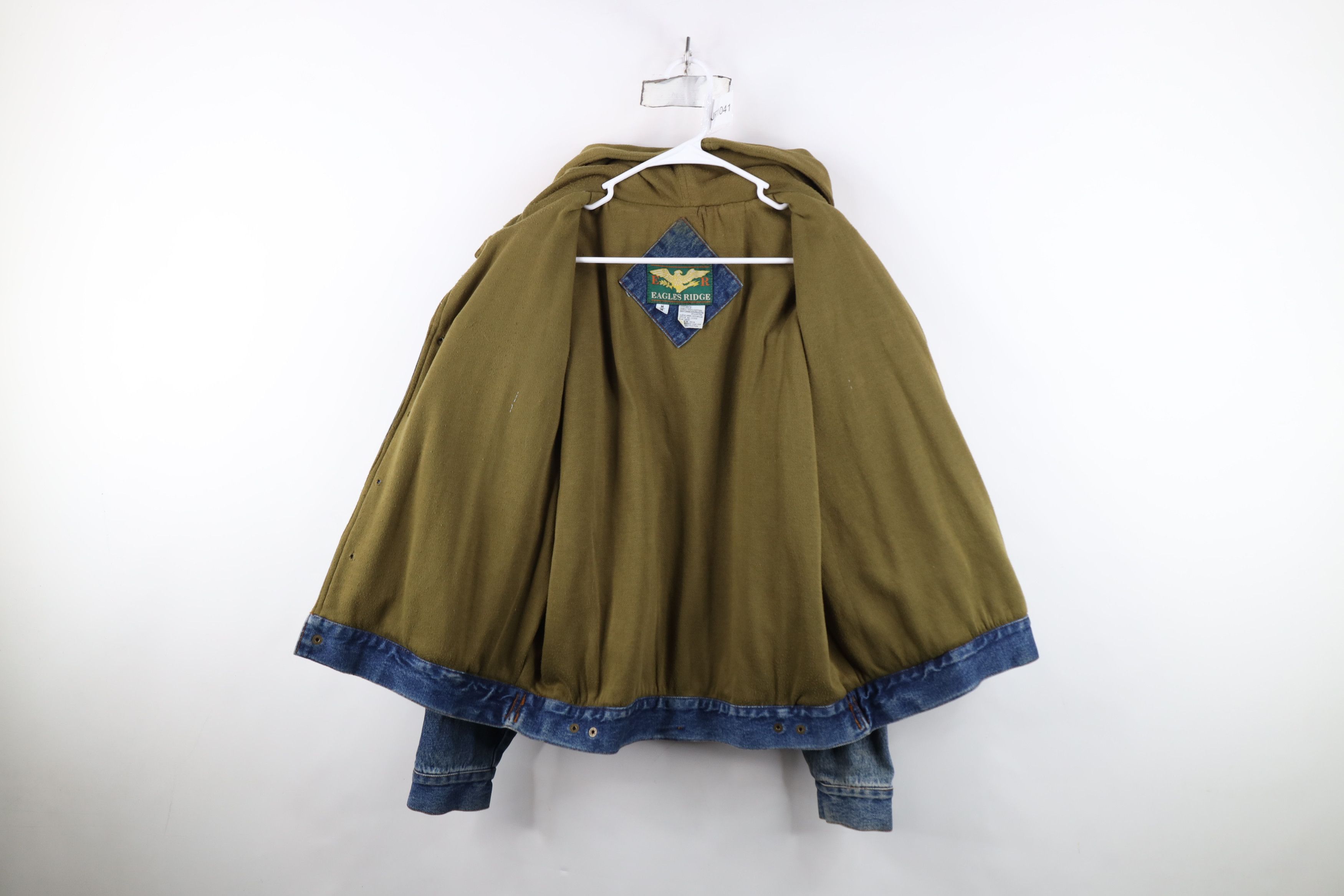 Vintage Vintage 90s Streetwear Hooded Denim Trucker Jacket Blue Size US M / EU 48-50 / 2 - 11 Thumbnail