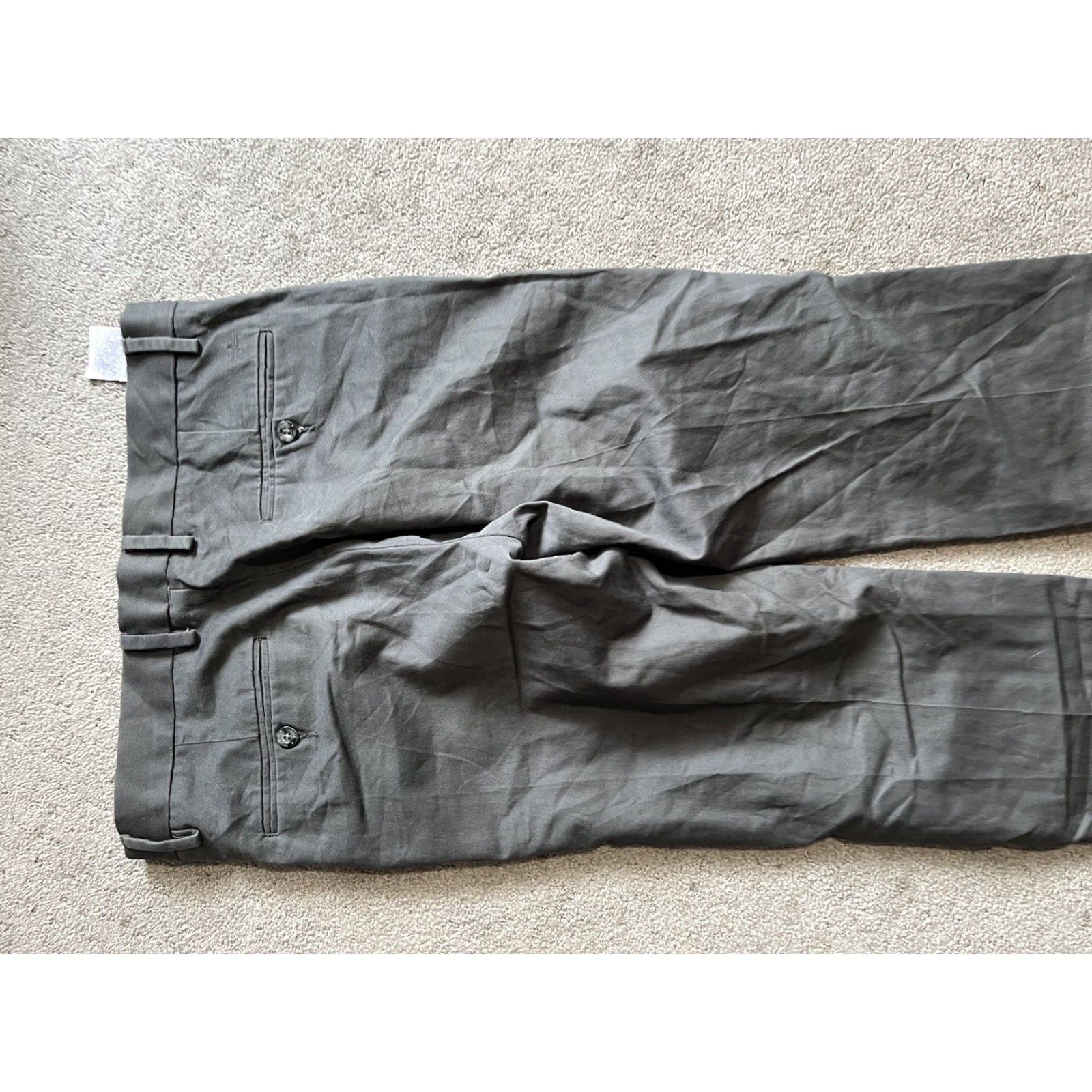 Dockers DOCKERS Pants Slim Chino Cotton 30x32 Gray Solid Modern Mens Slim Tapered Front Button? Size US 30 / EU 46 - 4 Thumbnail