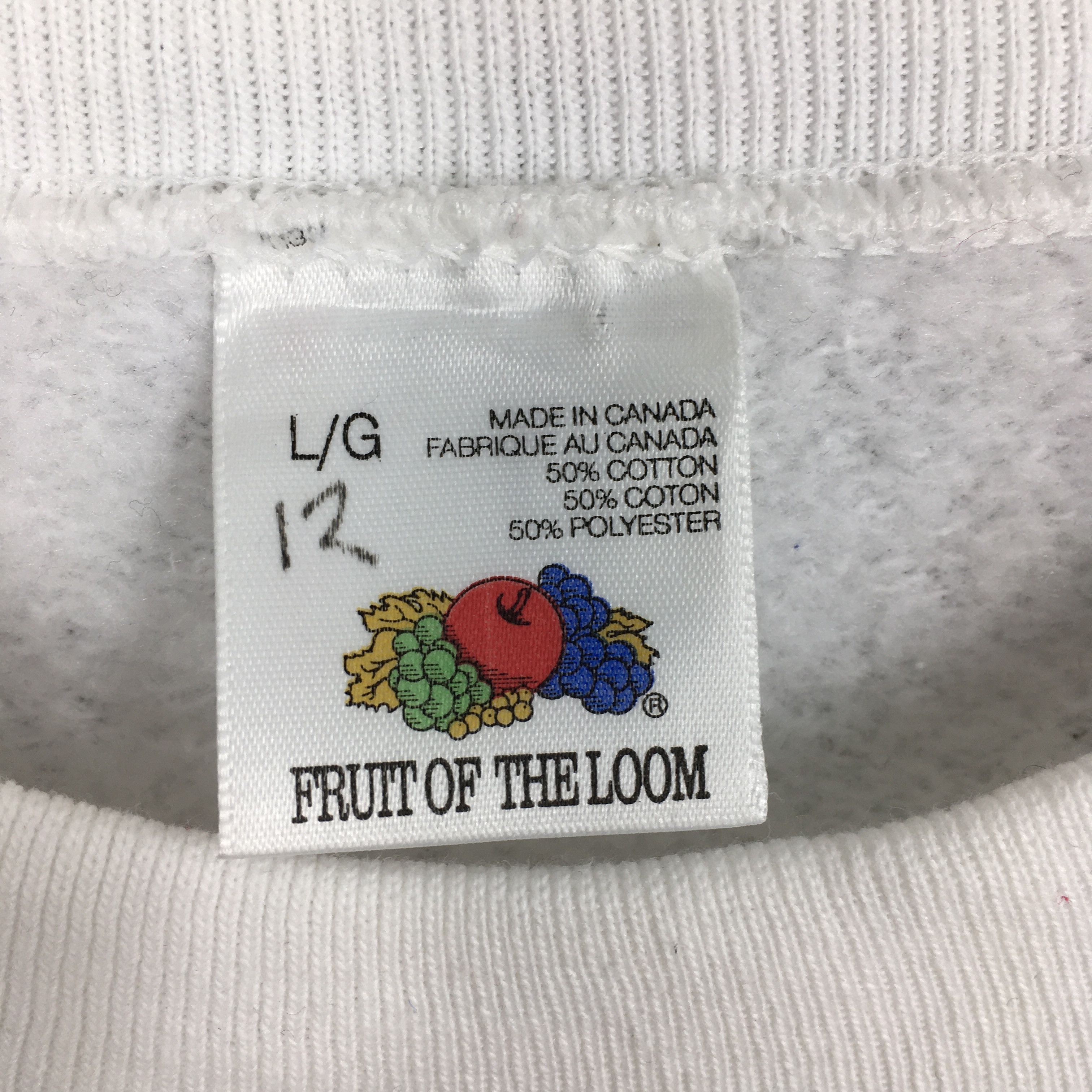Fruit Of The Loom Vintage 90s University of New Brunswick Sweatshirt Large Size US L / EU 52-54 / 3 - 4 Thumbnail