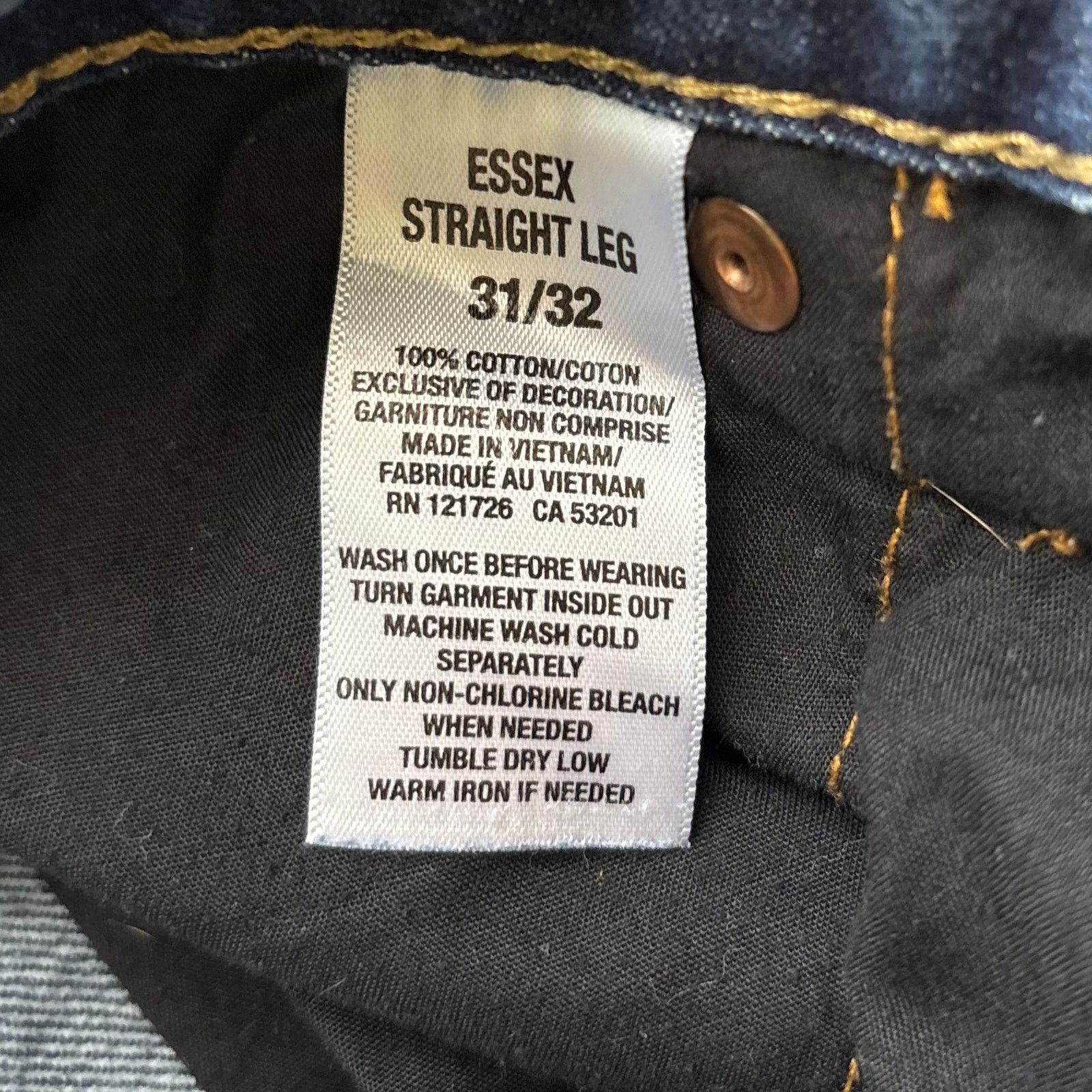 Aeropostale Aeropostale Essex Straight Leg Jeans Size 31x32 Size US 31 - 9 Thumbnail