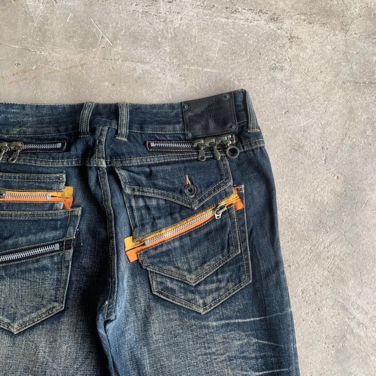 semanticdesign ‼️ SICKS ‼️ SEMATIC DESIGN W33 L32 JEANS FLARE DENIM PANTS Size US 33 - 14 Thumbnail