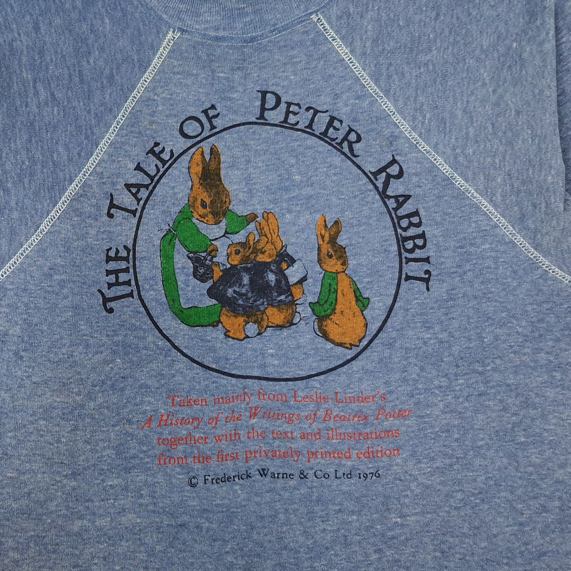 Vintage Vintage Books The Tale of Peter Rabbit Sweatshirt C232N13 Size US S / EU 44-46 / 1 - 2 Thumbnail