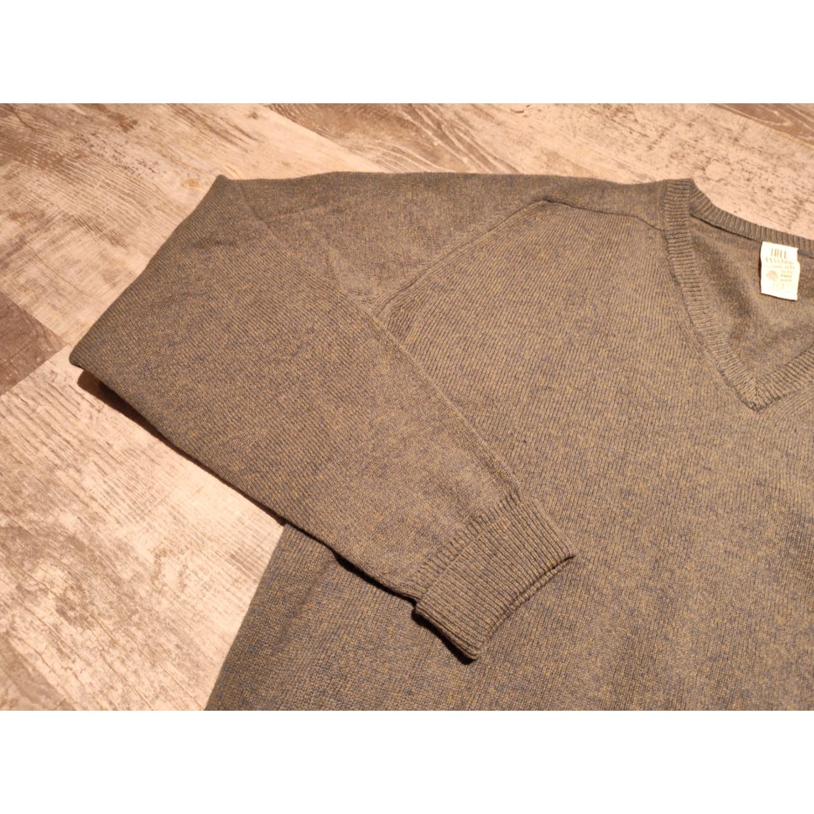 Vintage VINTAGE Lord Jeff Tall Fellow Wool Sweater Men's Pullover Size Large Green 80s 90s Outdoor Casual Size US L / EU 52-54 / 3 - 4 Thumbnail