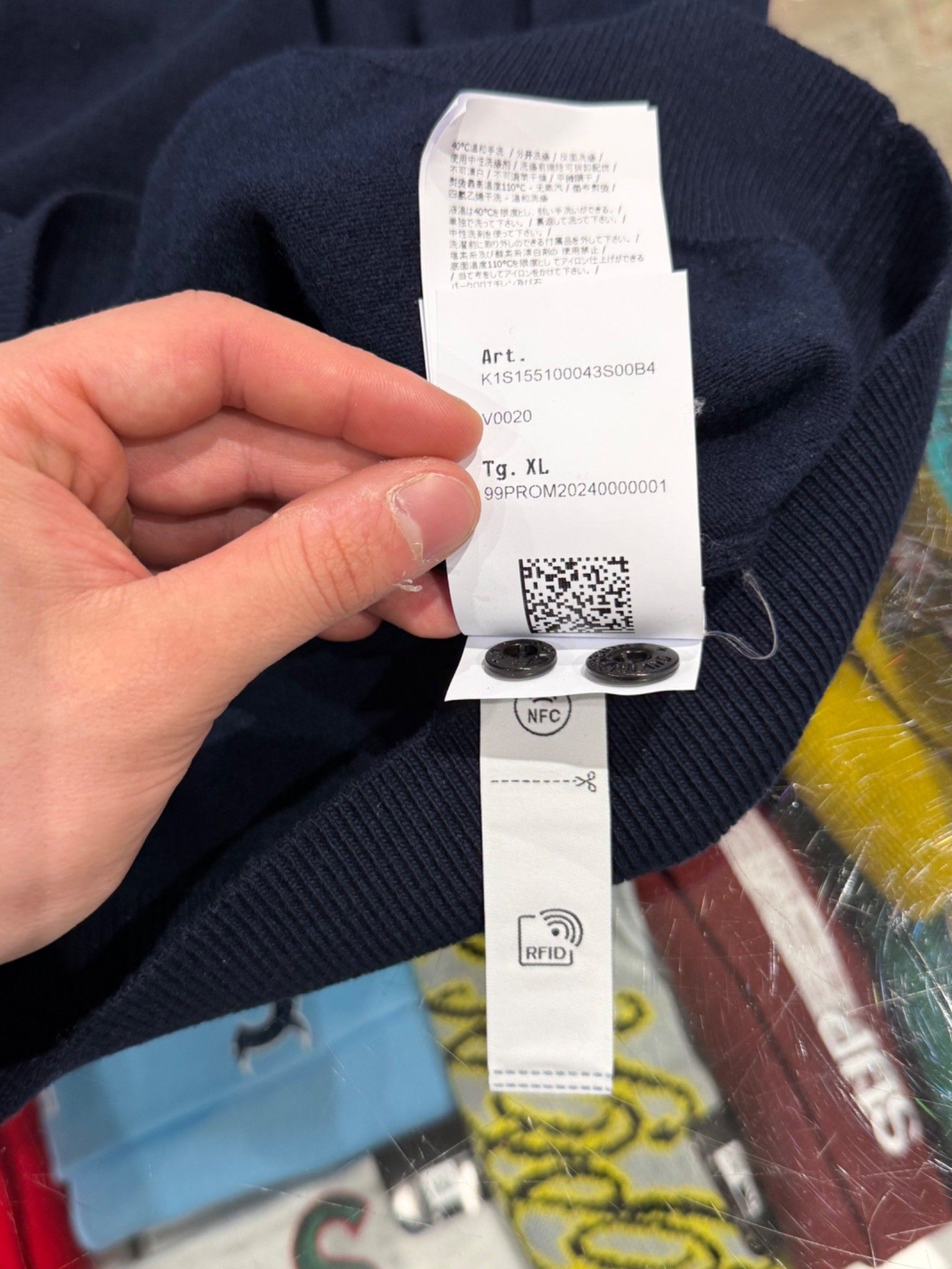 Stone Island Stone Island Half Zip Up Knitwear Navy Size US XL / EU 56 / 4 - 12 Thumbnail
