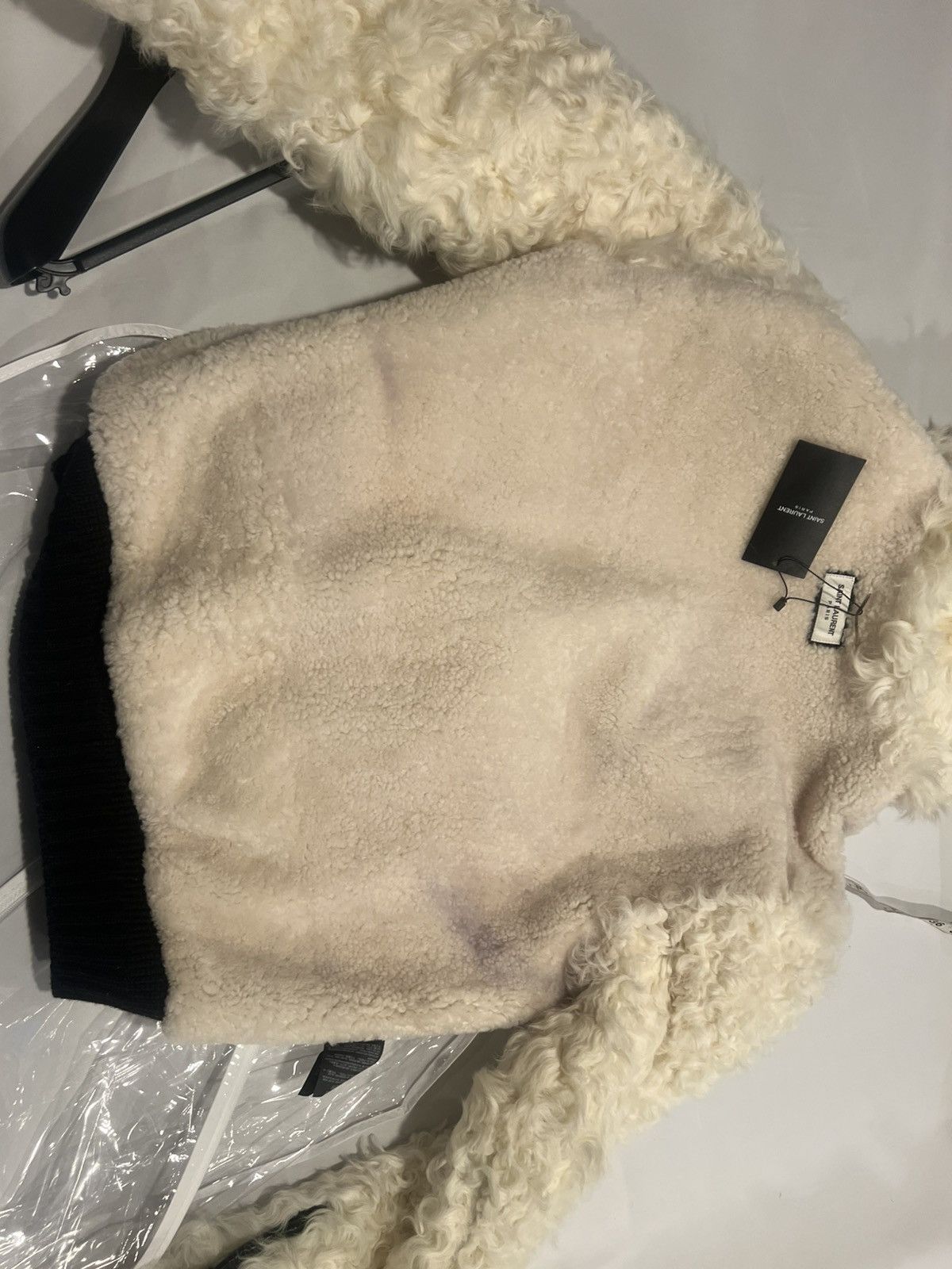 Saint Laurent Paris Saint Laurent teddy leather shearing hoodie. 48/M. $6000 Size US M / EU 48-50 / 2 - 14 Thumbnail