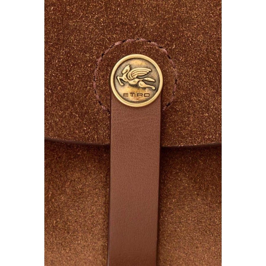 Etro ETRO Medium Brown Suede Fringes Shoulder Bag New And Authent Size ONE SIZE - 4 Thumbnail