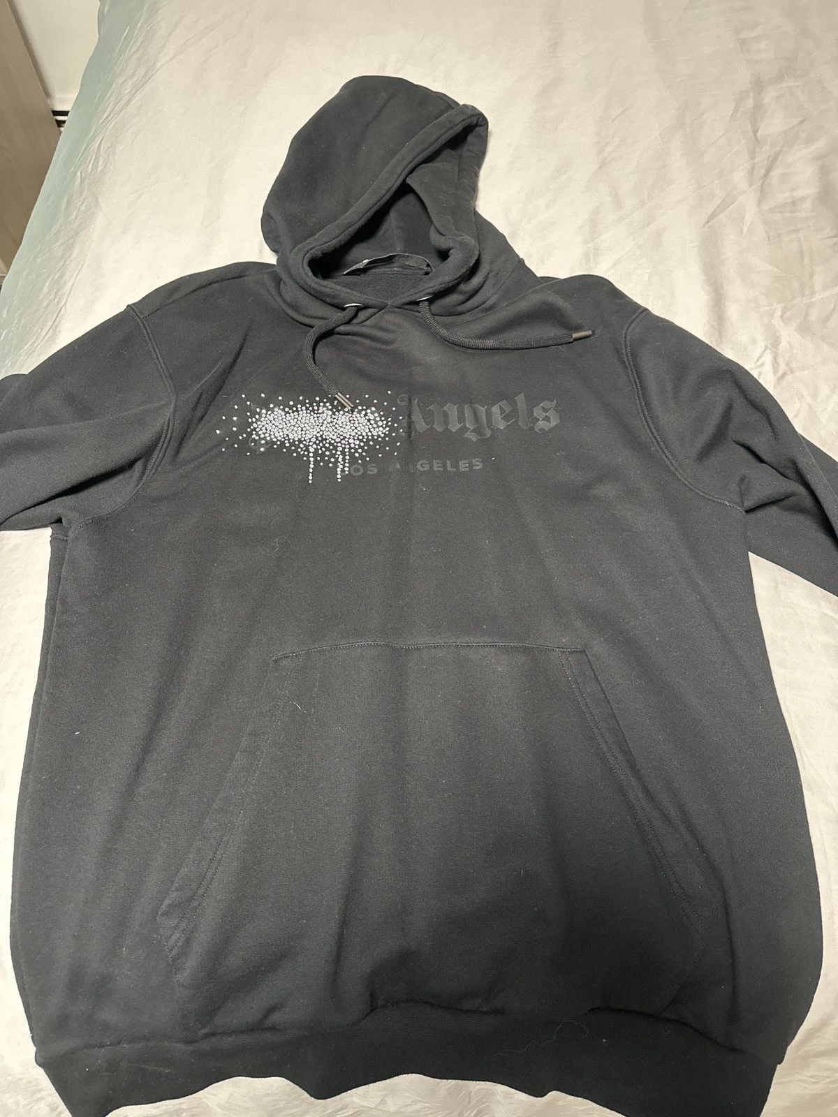 Palm Angels Palm Angels Los Angeles Rhinestone Hoodie Size US M / EU 48-50 / 2 - 1 Thumbnail