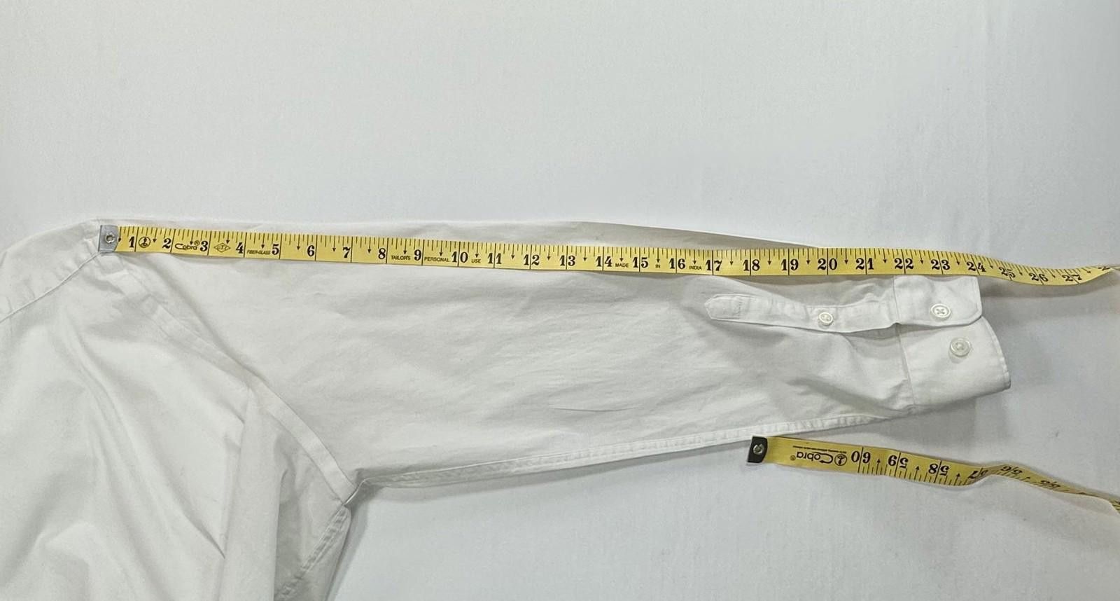 Express Express Slim 1MX Button Up Shirt White Mens 2XL Size US XXL / EU 58 / 5 - 5 Thumbnail