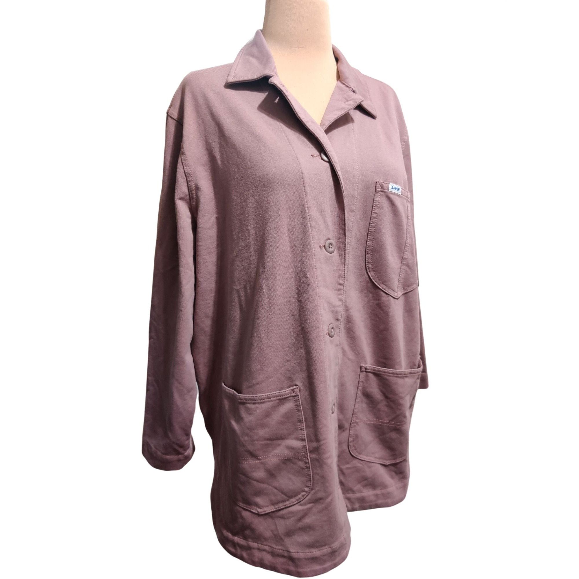 Lee Lee XL Dreamy Mauve Utility Jacket Button Front Chore Coat S Size XL / US 12-14 / IT 48-50 - 15 Thumbnail