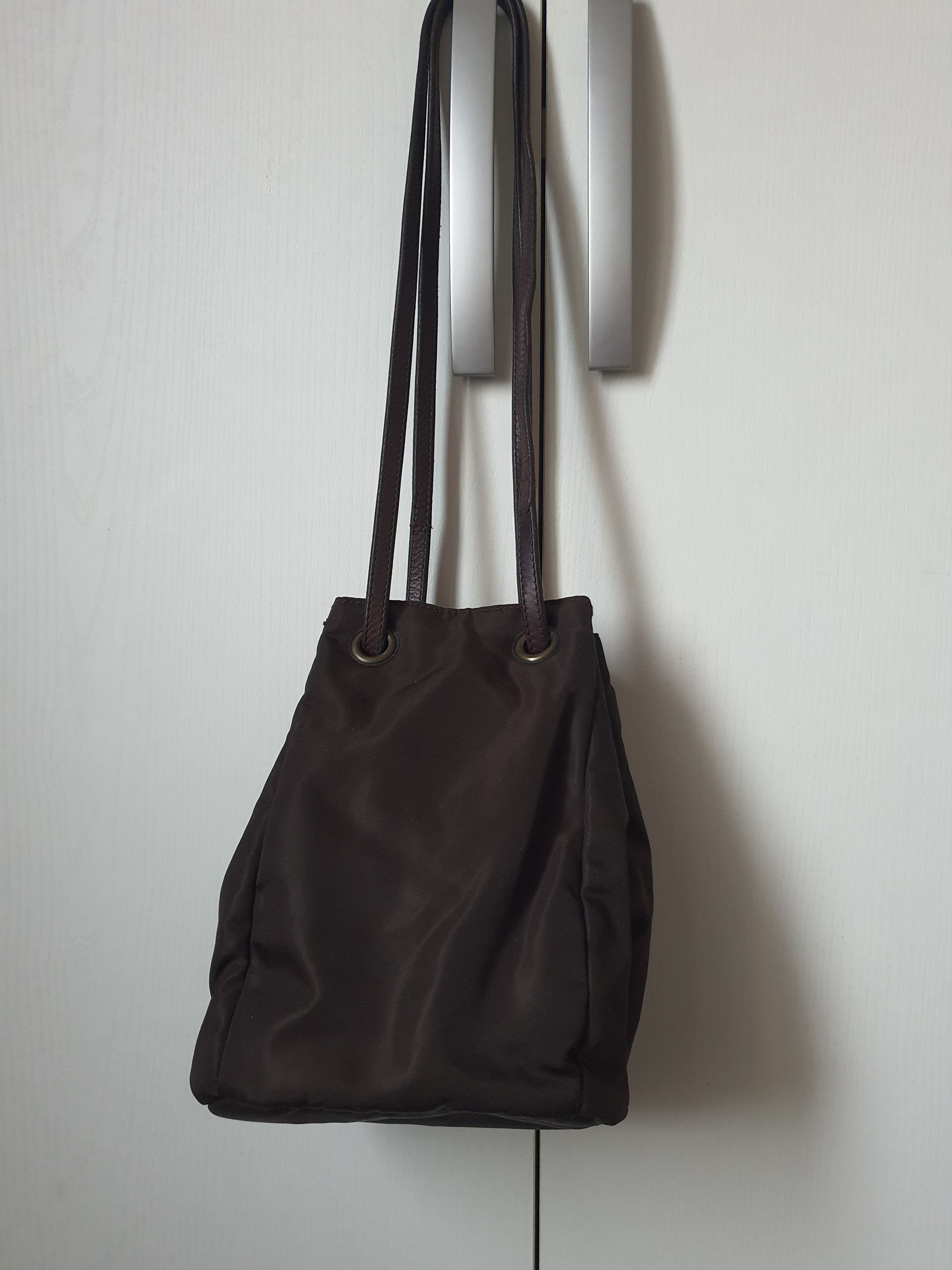 Prada Vintage Prada Nylon and Leather Mini Bucket Bag Size ONE SIZE - 3 Thumbnail