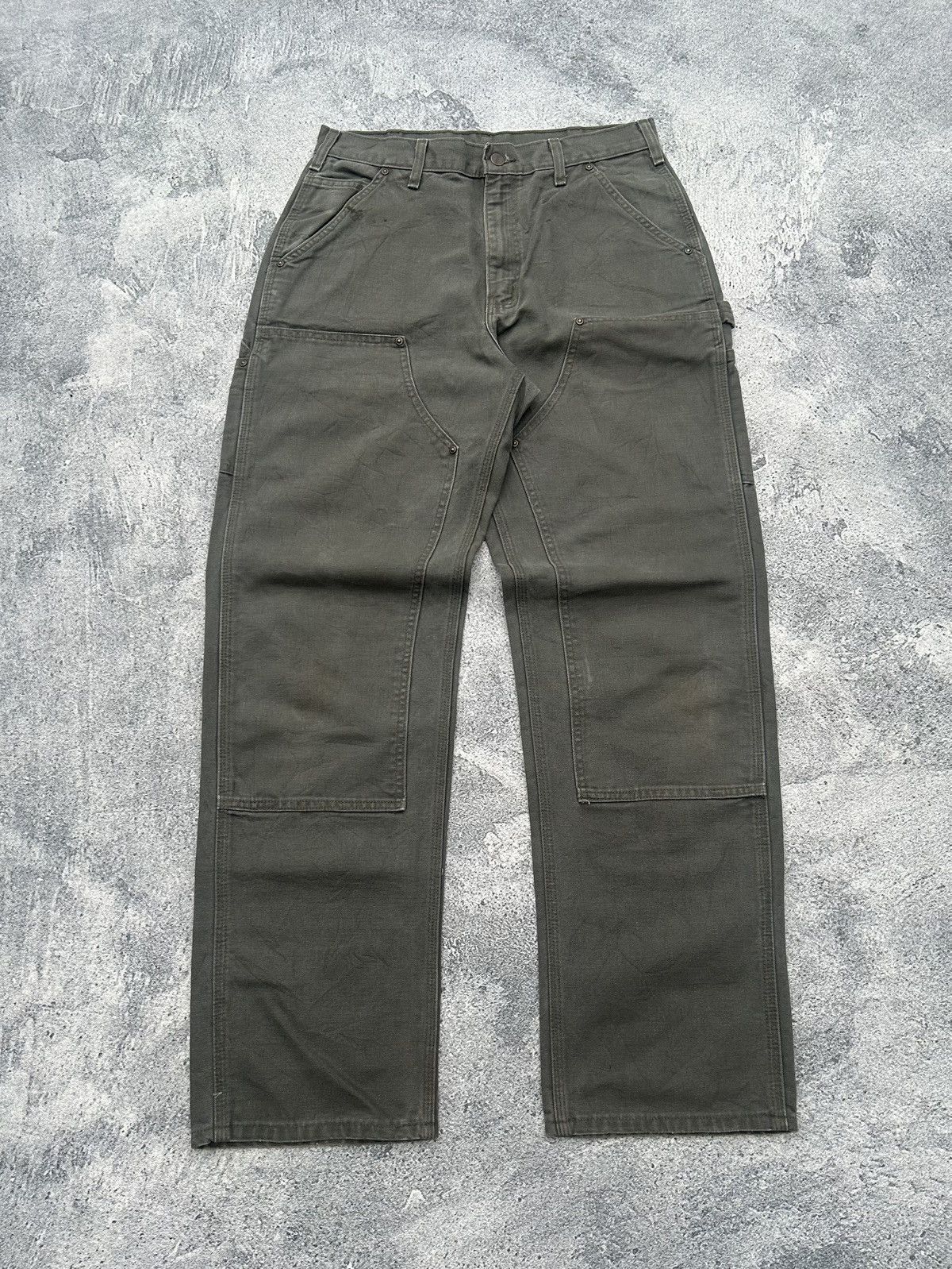 パンツ Supreme Carhartt Logo double Knee Pants Anyone have more info on these Carhartt rip offs, Not sure