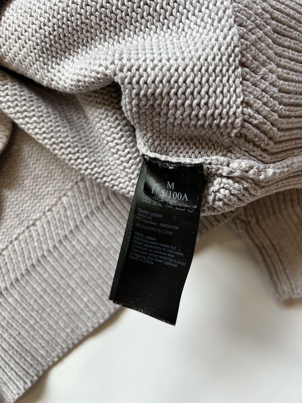Allsaints Allsaints Knitted Sweater Beige Size US M / EU 48-50 / 2 - 4 Thumbnail