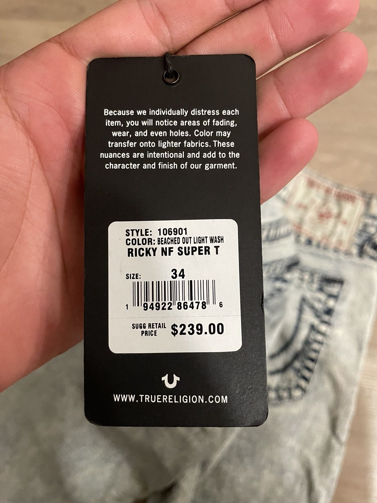 True Religion True Religion “RICKY” Size US 34 / EU 50 - 5 Thumbnail