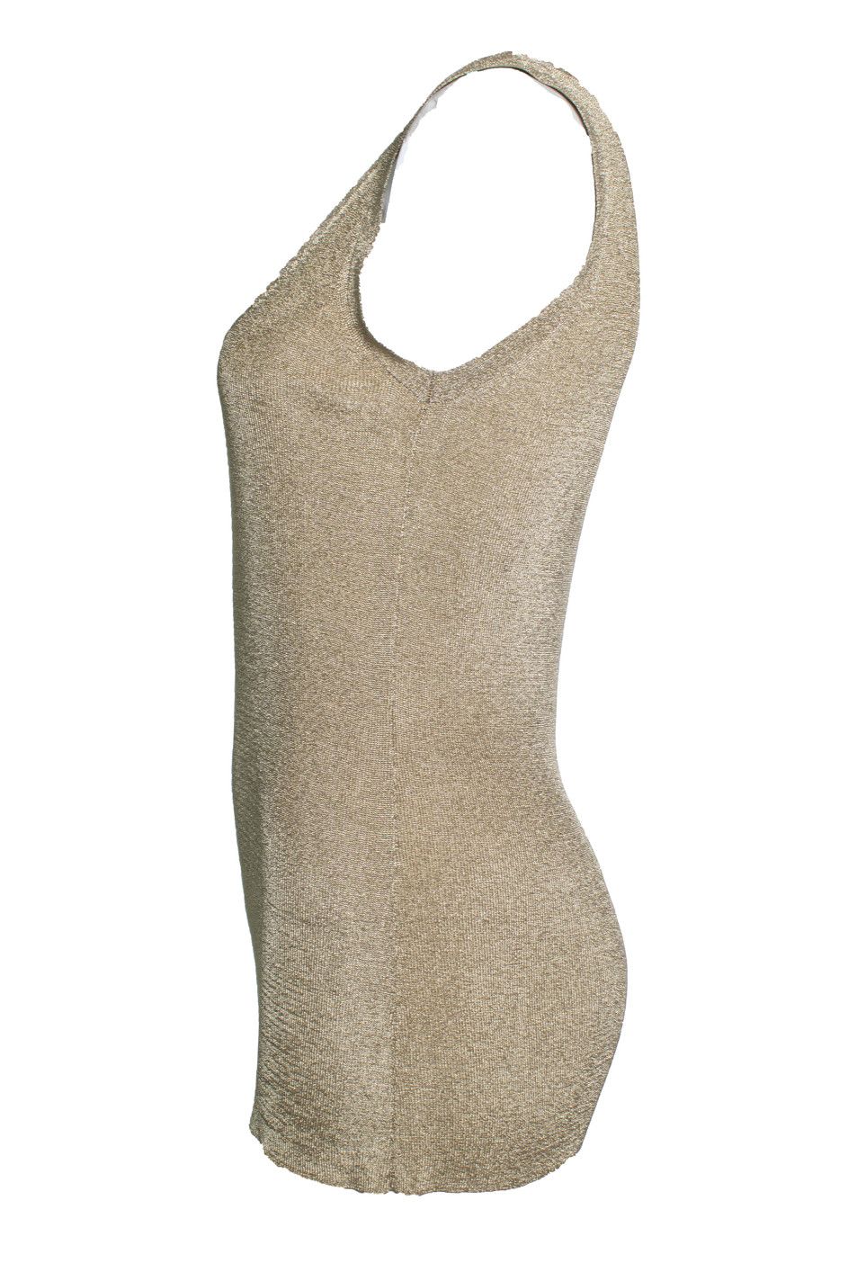 Gucci Gucci, gold sleeveless lurex top Size S / US 4 / IT 40 - 2 Thumbnail