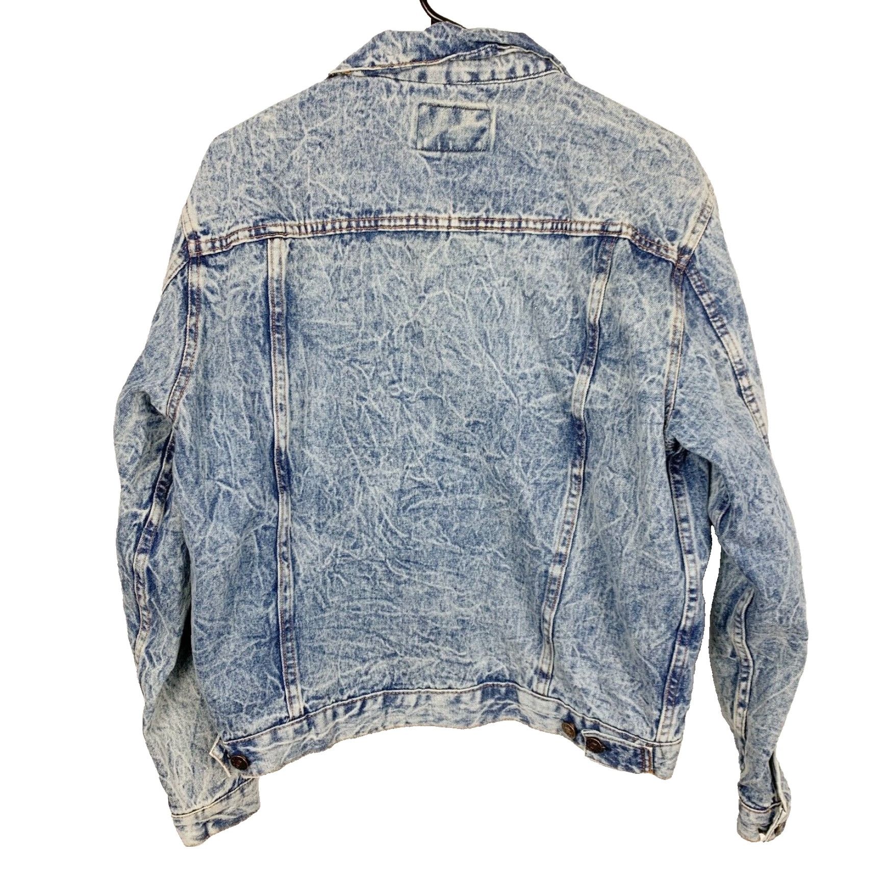J Brand VINTAGE Raffle Denim Jacket Denim Trucker Medium Blue Men's Jacket 100% Cotton/Denim, 80s-90s Style Size US 31 - 7 Thumbnail