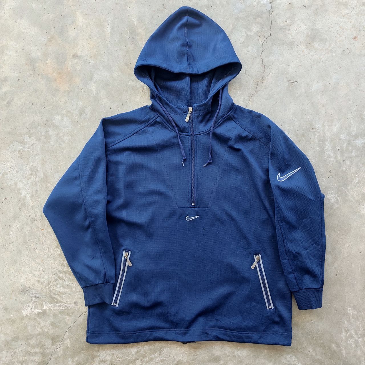 Nike Vintage 90s Nike Half-Zip Hoodie Size US L / EU 52-54 / 3 - 2 Thumbnail
