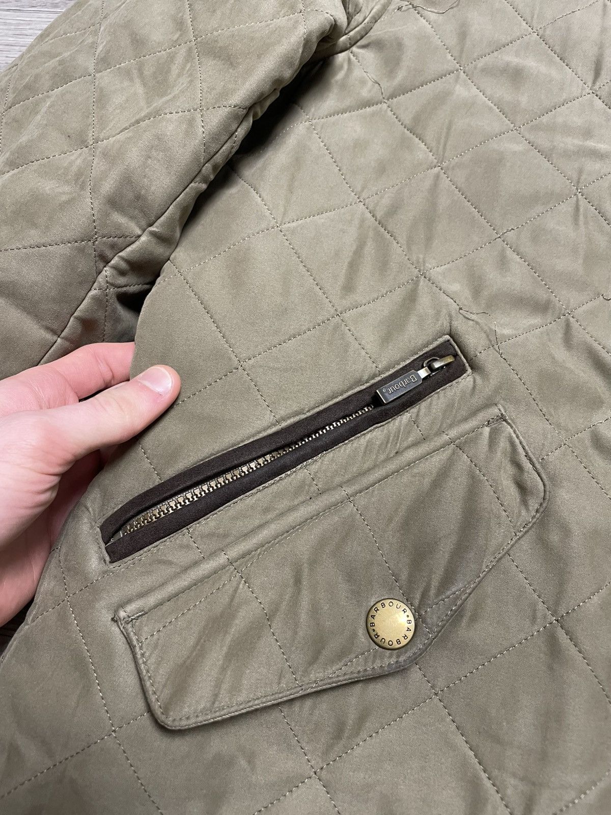 Barbour Vintage Barbour Bowden Fleece Lined Quilted Jacket Size US L / EU 52-54 / 3 - 8 Thumbnail