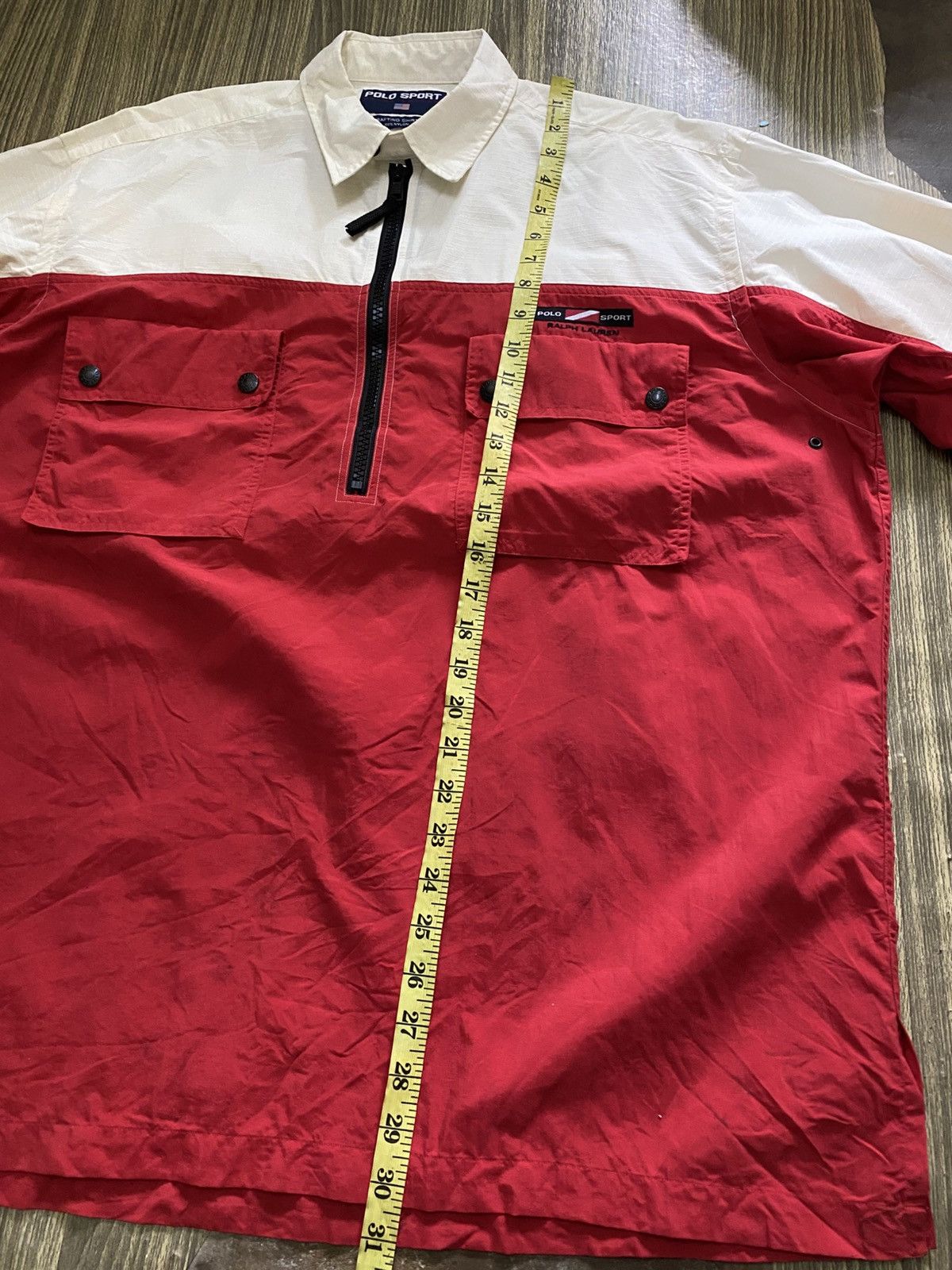 Polo Ralph Lauren Vintage Polo Sport Rafting 2 Pocket Half Zipper Split Colour Size US L / EU 52-54 / 3 - 13 Thumbnail