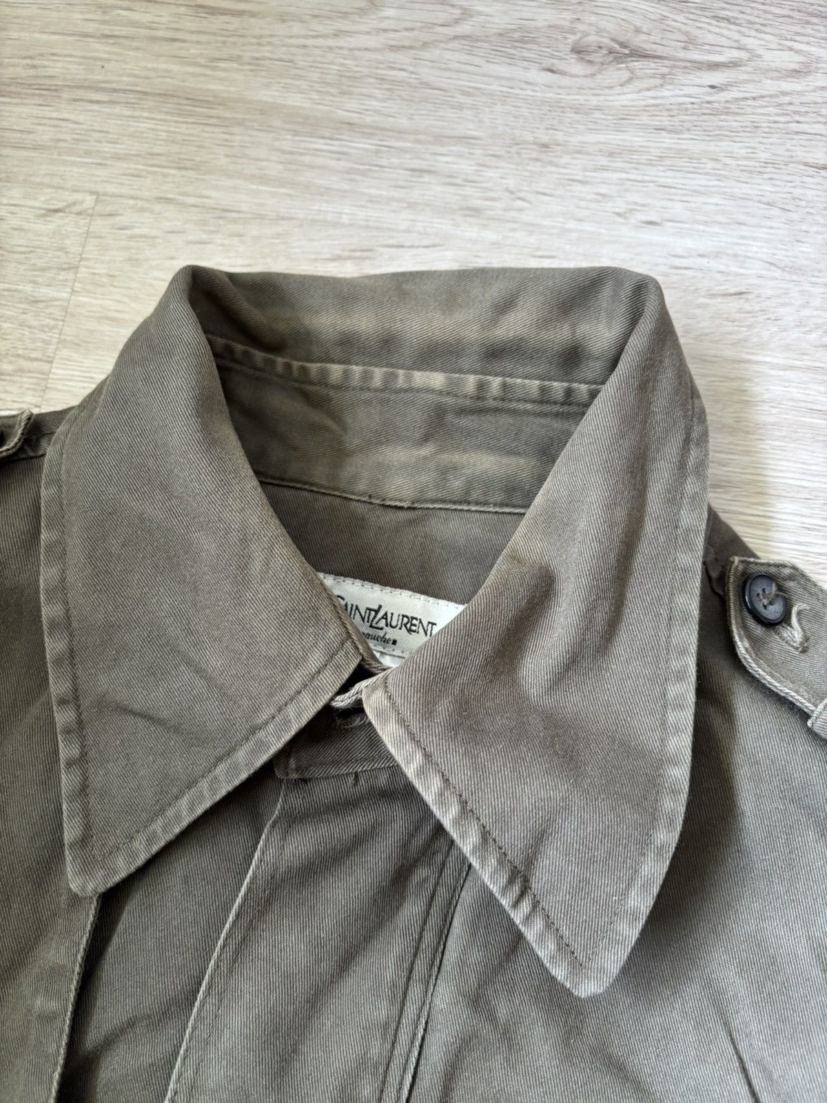 Yves Saint Laurent Ultra Rare YSL Military Shirt Jacket – Tom Ford Era (2004) Size M / US 6-8 / IT 42-44 - 24 Thumbnail
