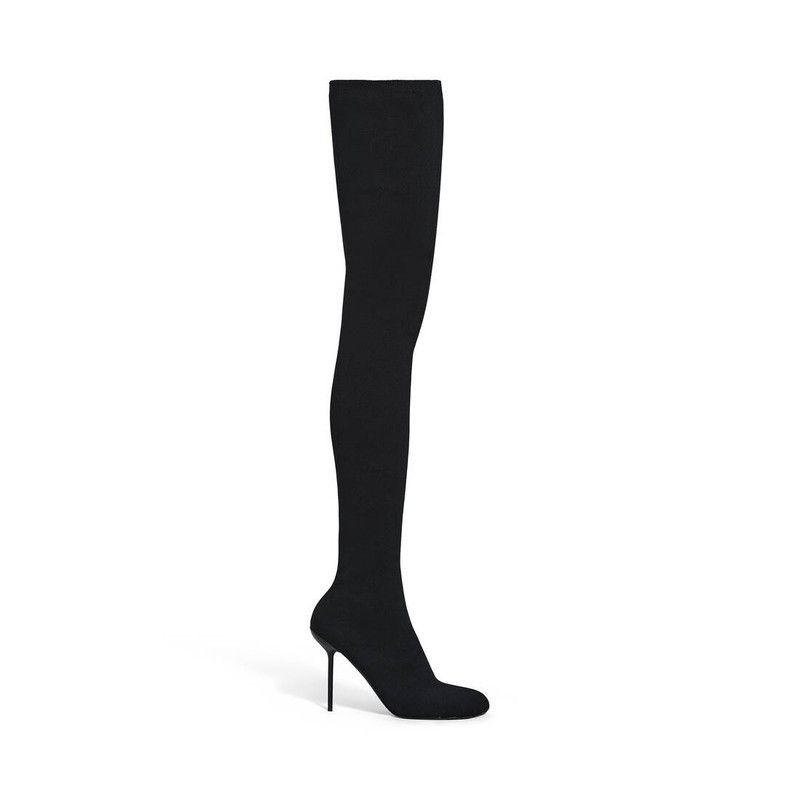 Balenciaga o1w1db10526 Anatomic 110mm Over-the-Knee Boots in Black Size US 8 / IT 38 - 1 Thumbnail