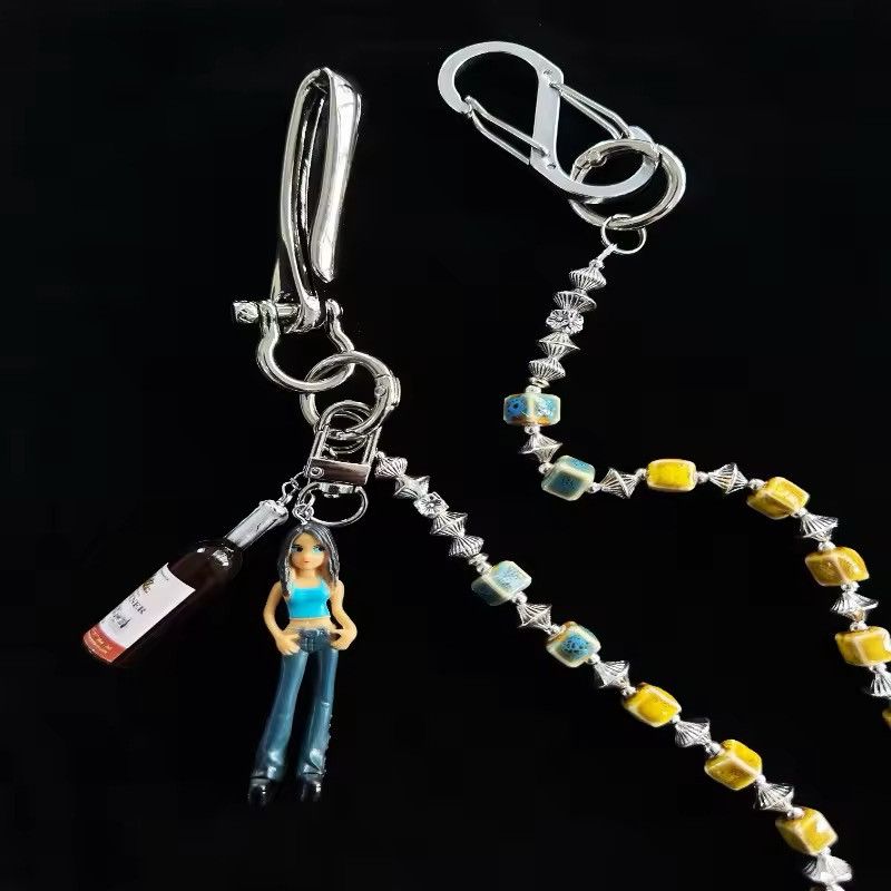 Jewelry Girls Bottled Fashion Square Bead Pants Chain Size ONE SIZE - 3 Thumbnail