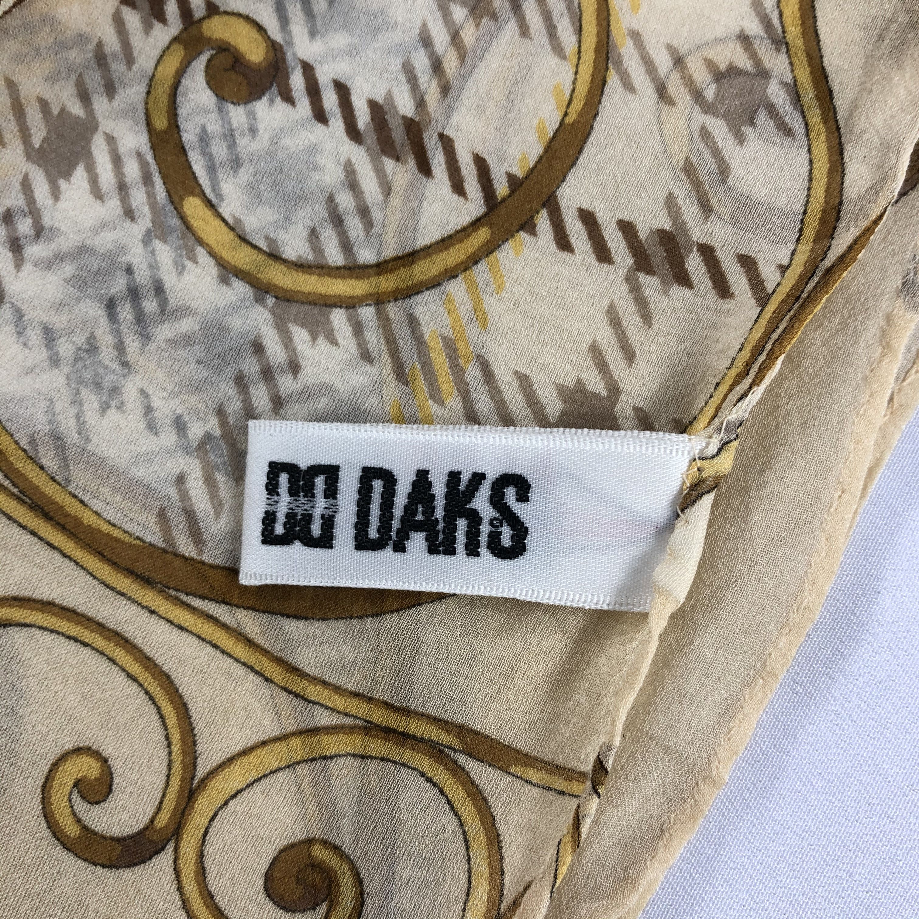 DAKS Vintage Daks London Silk Scarf Size ONE SIZE - 6 Thumbnail