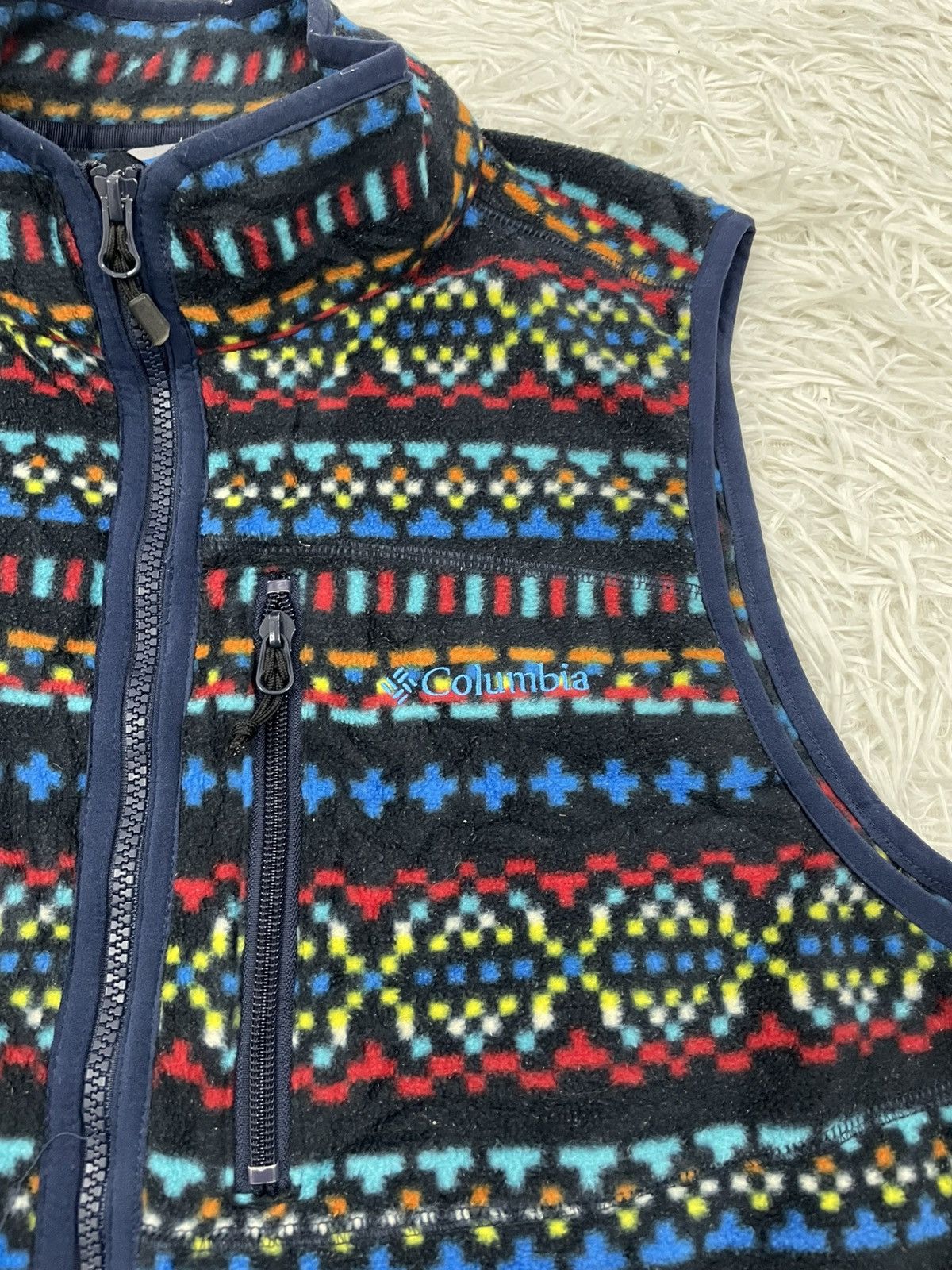 Columbia Cozy Native Art Columbia Fleece Vest Size US XL / EU 56 / 4 - 3 Thumbnail