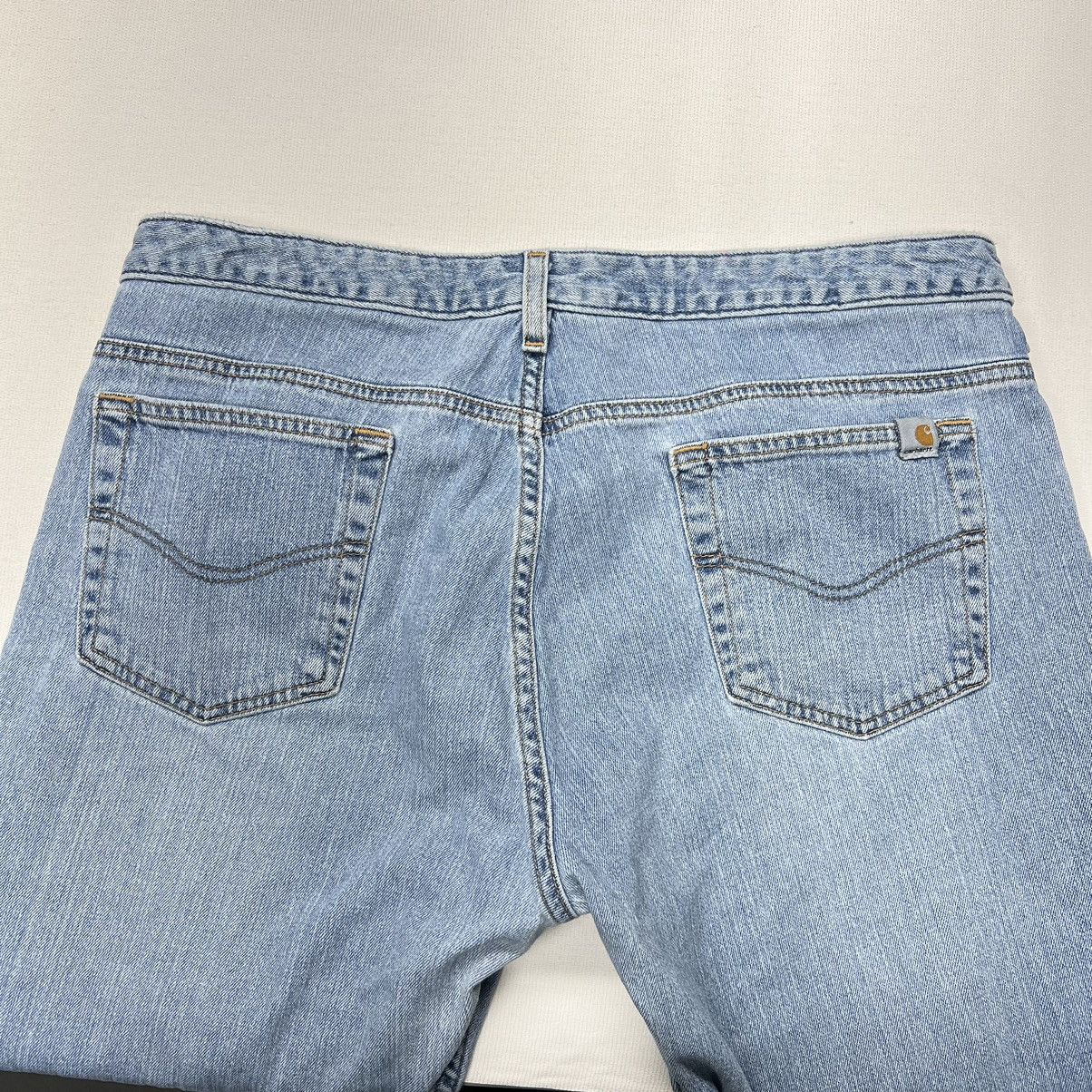 Carhartt Carhartt Jeans 14X32 Curvy Fit Blue Denim Washed Faded Worn Size 36" / US 14 / IT 50 - 12 Thumbnail