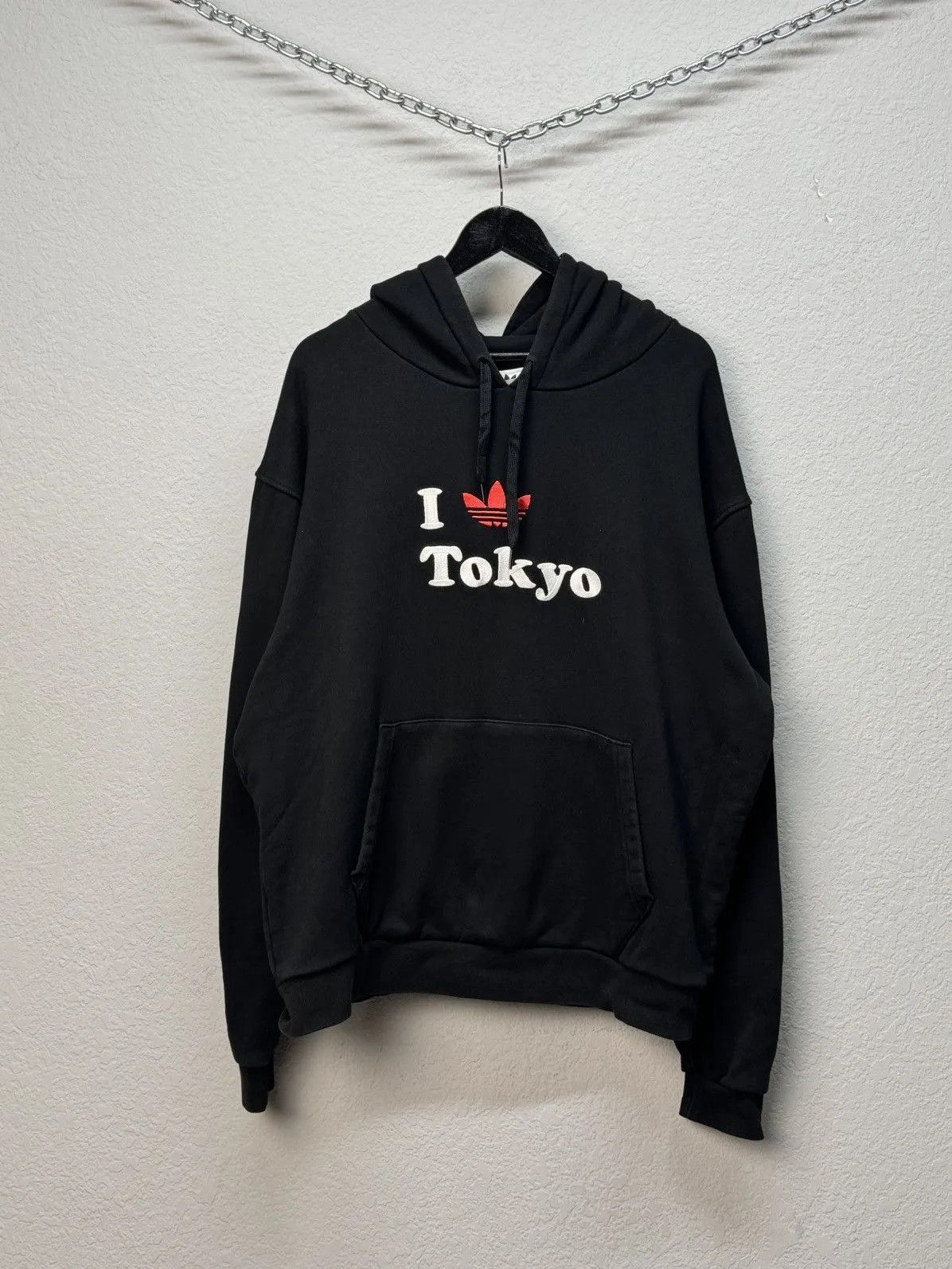 Adidas Black Adidas Tokyo Style Stussy Vetements Hoodie Size US XL / EU 56 / 4 - 3 Thumbnail