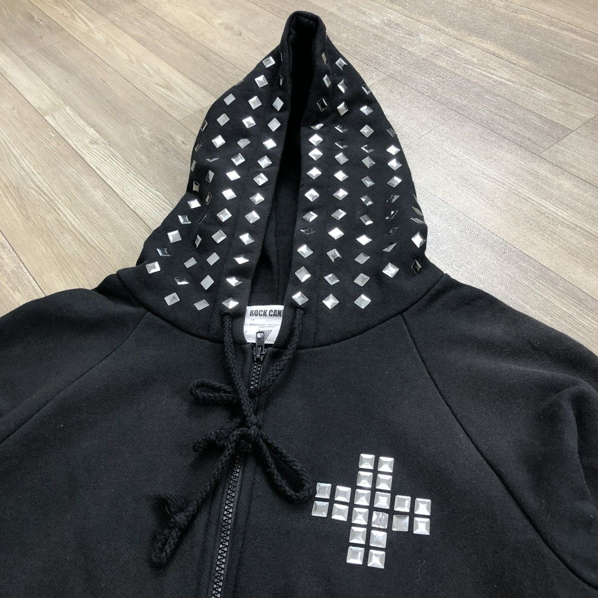 If Six Was Nine × Japanese Brand × Le Grande Bleu (L.G.B.) 2000s Rock Candy Studded Goa Lgb Punk Style Zipper Hoodie Size US M / EU 48-50 / 2 - 4 Thumbnail