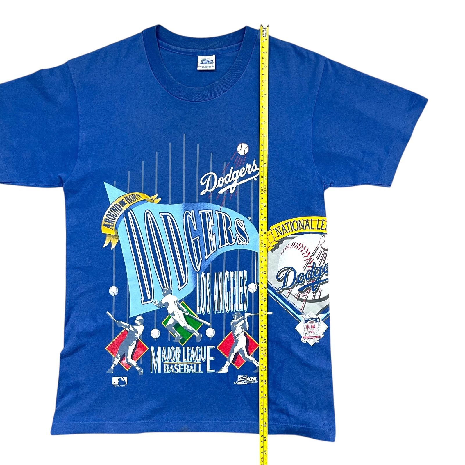 MLB VTG 90s LOS ANGELES DODGERS 1993 SALEM AOP T-SHIRT Sz L Size US L / EU 52-54 / 3 - 8 Thumbnail