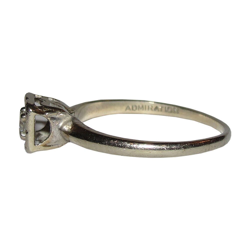 Designer Victorian 14 kt Yellow Gold European Cut Diamond Ring Size ONE SIZE - 2 Thumbnail