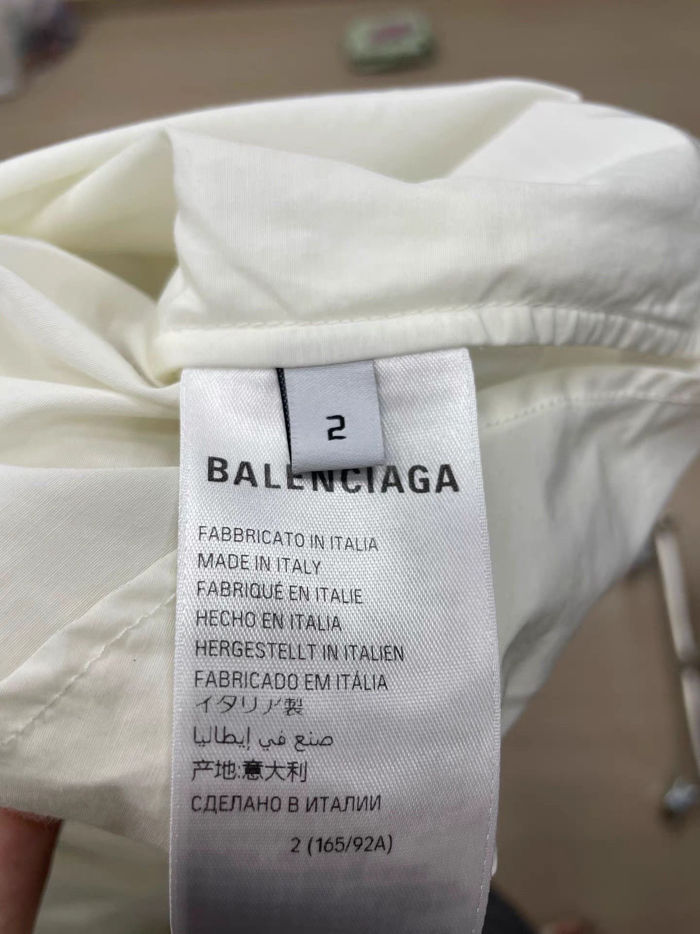 Balenciaga Balenciaga 3B Logo Line Color Block Long Sleeve Shirt K2 Size US M / EU 48-50 / 2 - 4 Thumbnail