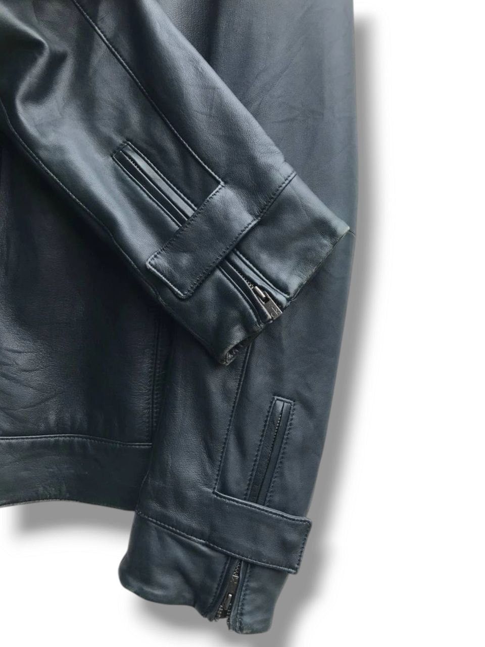 Calvin Klein × Calvin Klein 205W39NYC Vintage Calvin Klein Sheepskin Leather Jacket Size US L / EU 52-54 / 3 - 9 Thumbnail