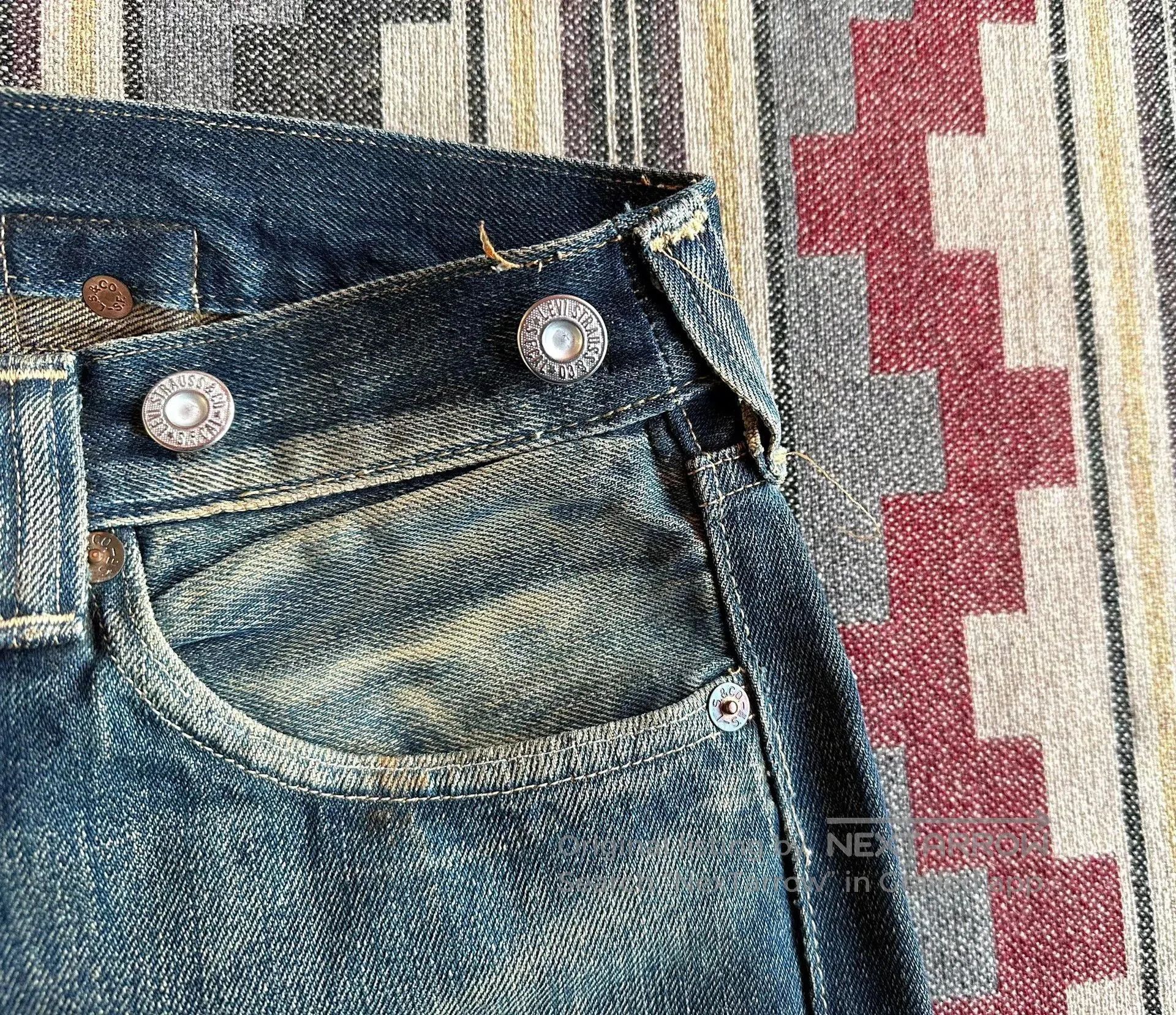 Levi's Vintage Clothing levi's lvc 501XX vintage wash jeans. Size US 32 / EU 48 - 4 Thumbnail