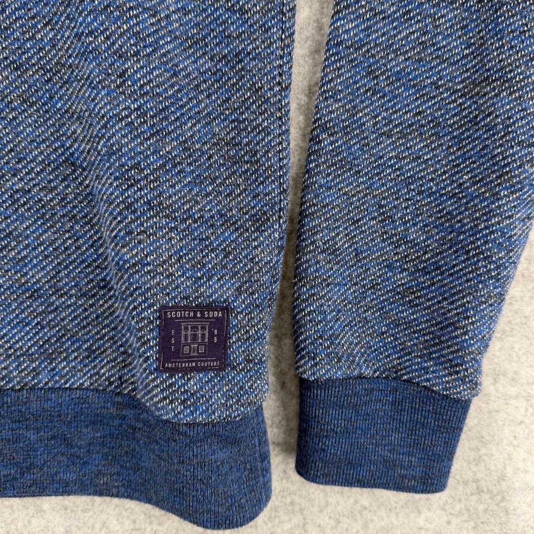 Scotch & Soda Scotch & Soda Rise & Ride Soft Denim Blue Knitted Hoodie Size US M / EU 48-50 / 2 - 2 Thumbnail