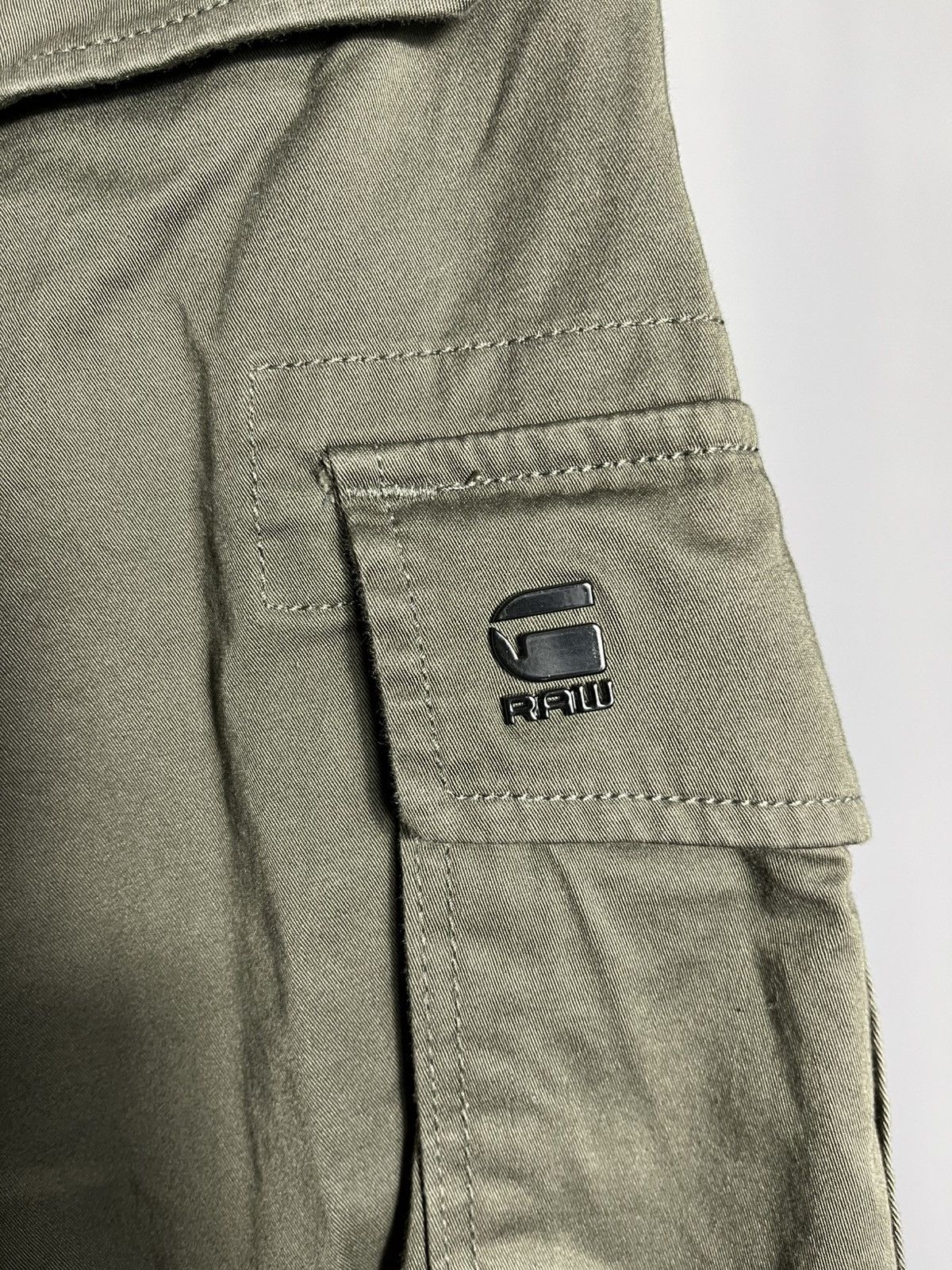 G-Star Rovic Zip 3D Regular Tapered G-Star RAW Khaki Mens pants Size US 34 / EU 50 - 8 Thumbnail