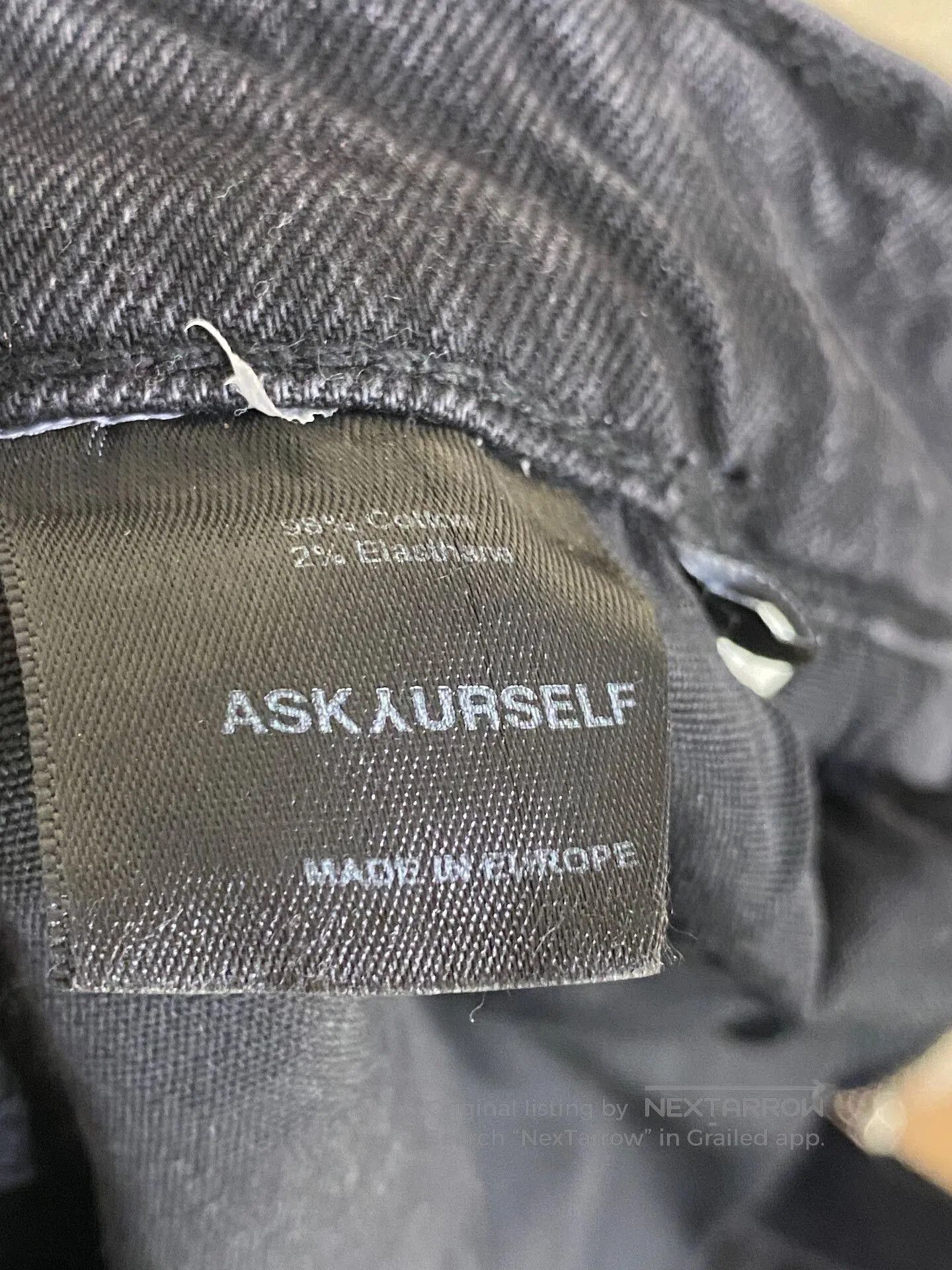 Askyurself Silver Accent Destroyed Denim Pants. Size 28" / US 6 / IT 42 - 8 Thumbnail