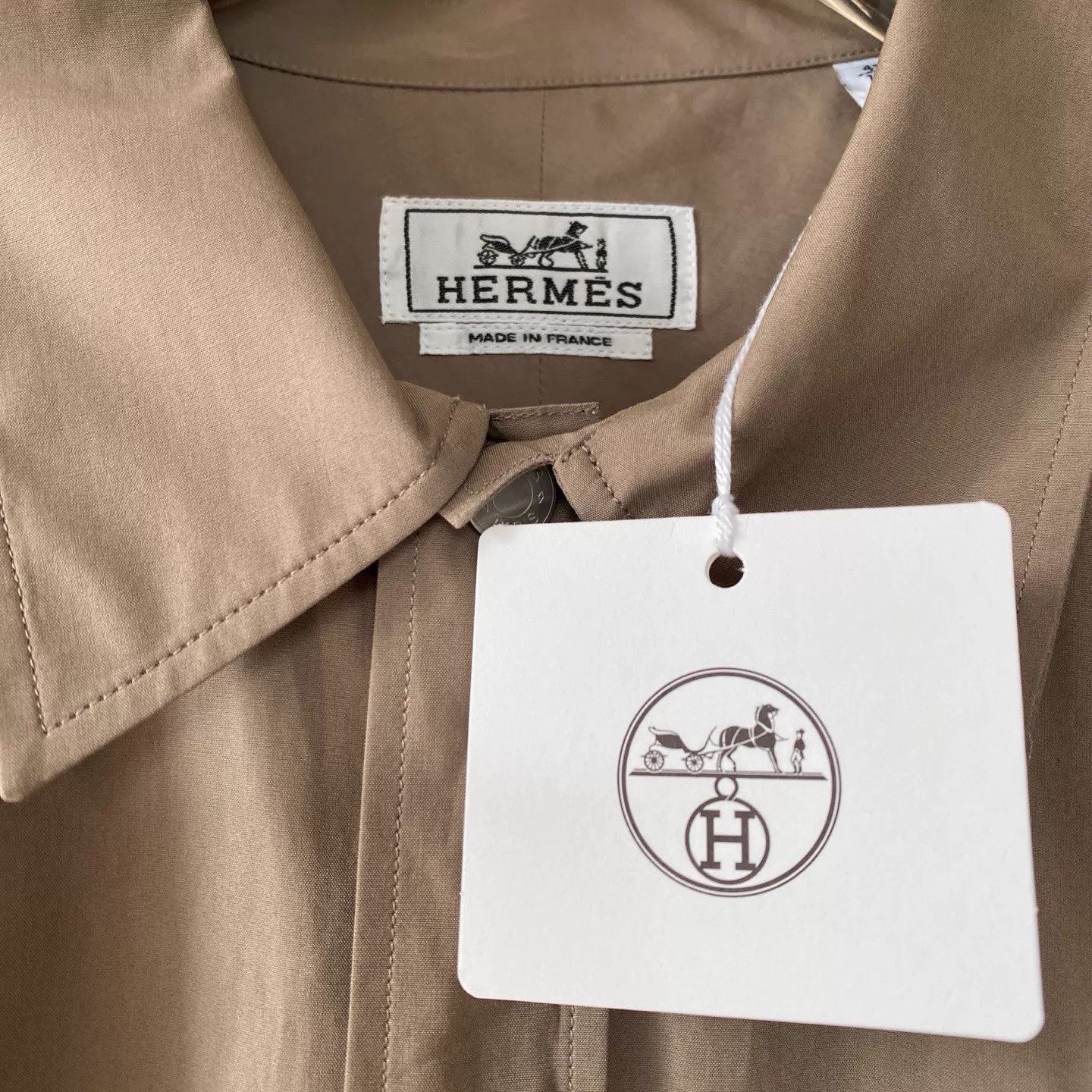 Hermes HERMES FW25 Classic Shirt-Style Button-Front Jacket 41 L Size US L / EU 52-54 / 3 - 2 Thumbnail