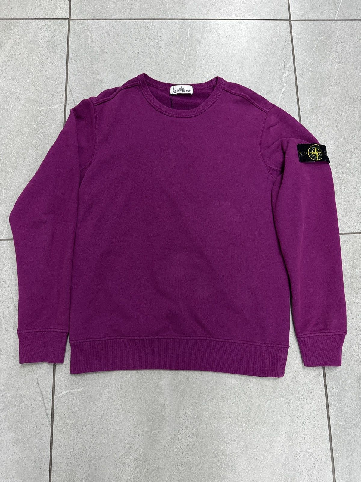 image of Stone Island Crewneck Purple, Men's (Size XL)