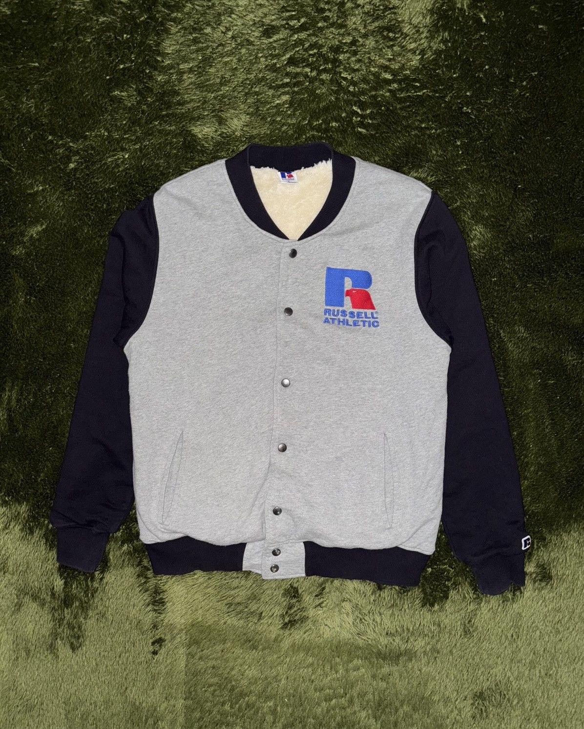 Russell Athletic [L] Russell Athletic Embroidered Inner Fleece Stadium Jacket Size US L / EU 52-54 / 3 - 1 Thumbnail