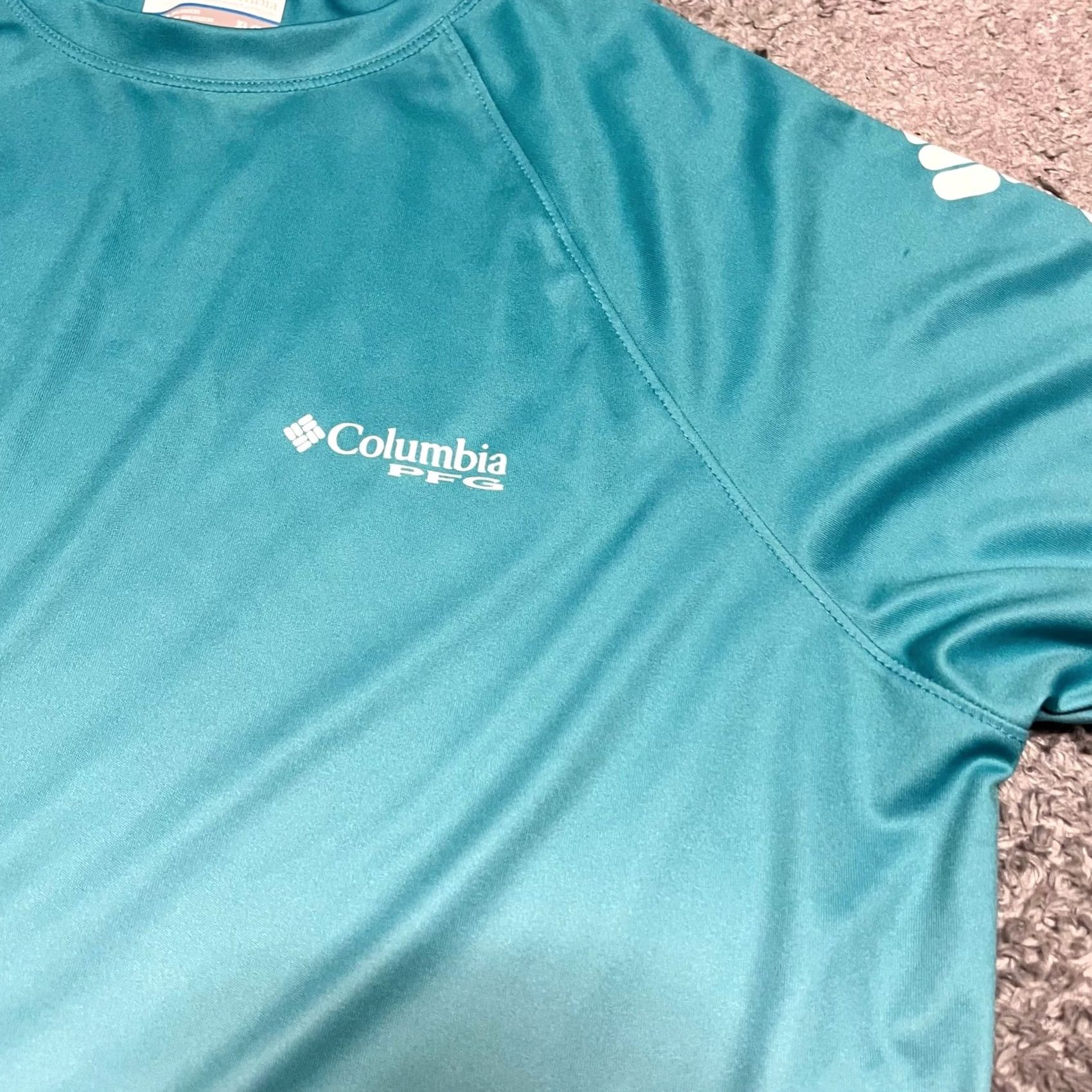 Altea Columbia PFG Shirt Womens XL Teal Blue Long Sleeve Fishing Performance Shirt Women XL Teal Blue Long Sleeve Columbia PFG Shirt Size XL / US 12-14 / IT 48-50 - 2 Thumbnail