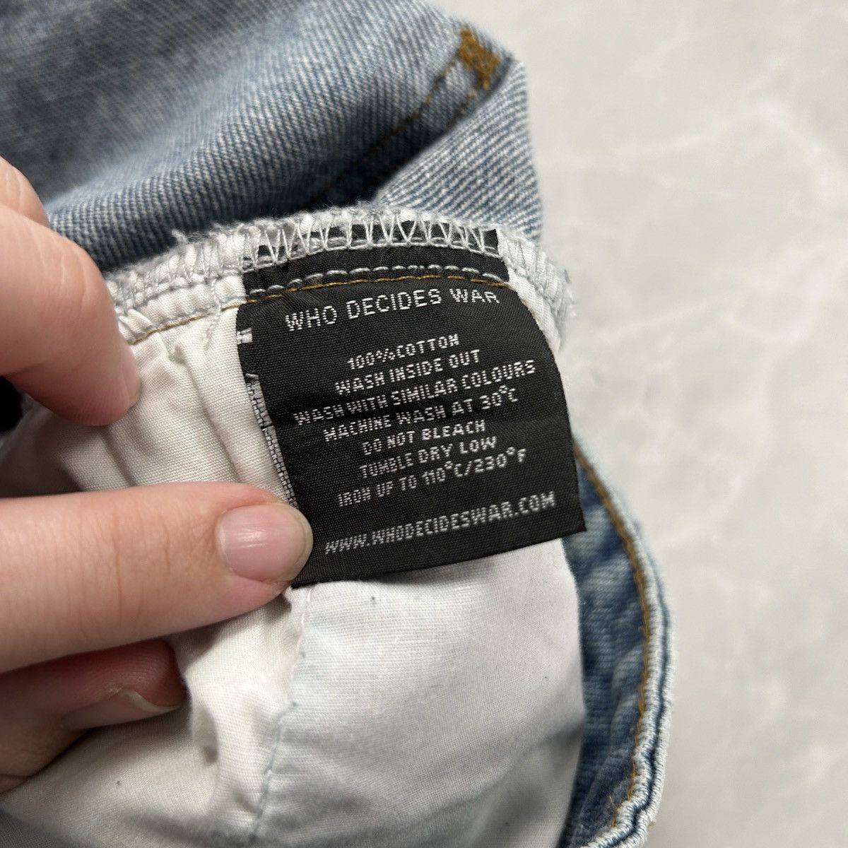 Who Decides War Who Decides War Gnarly Denim Sky Blue Size US 30 / EU 46 - 6 Thumbnail