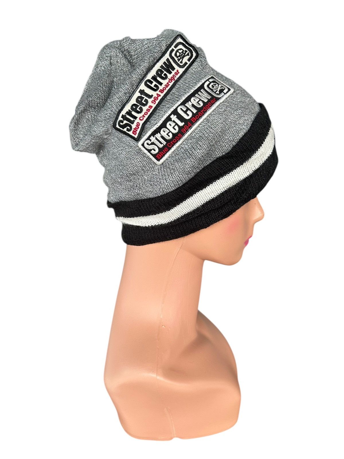Japanese Brand × Kapital × Vintage Skull Made in Japan Punk Style Beanie Hats Size ONE SIZE - 5 Thumbnail