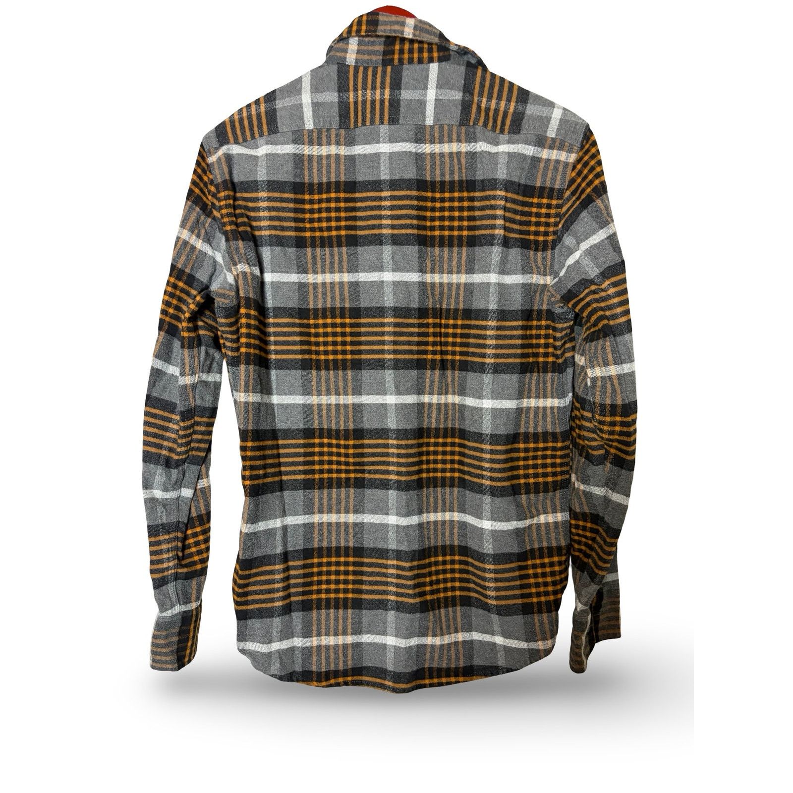 Taylor Stitch Taylor Stitch Moto Button Down Shirt in Orange Plaid Size US S / EU 44-46 / 1 - 2 Thumbnail