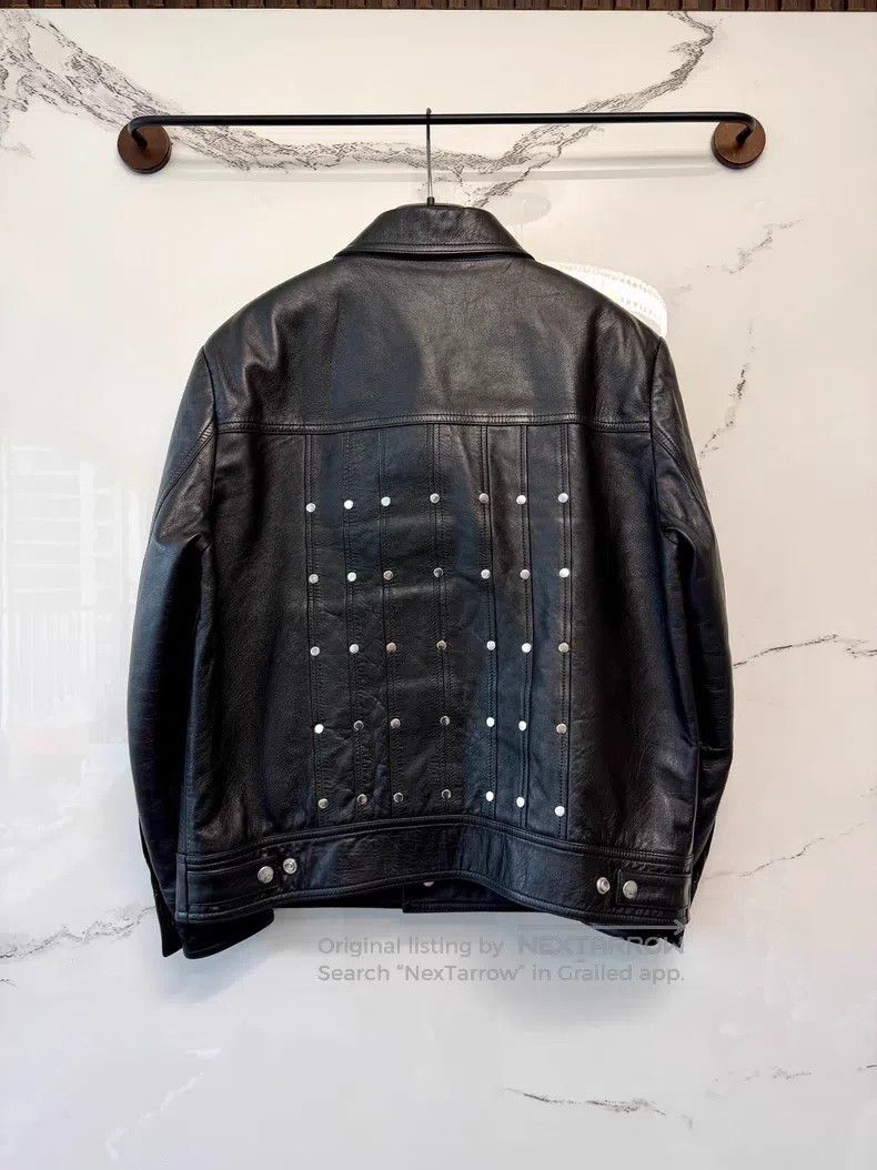 Celine CELINE Black Studs Leather Biker Jacket Size US L / EU 52-54 / 3 - 4 Thumbnail